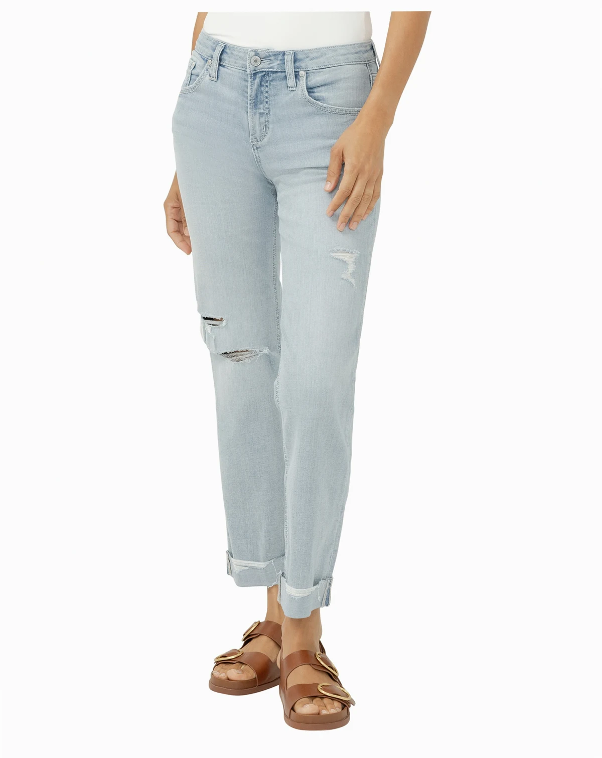 Women's Chelsea Mid-Rise Straight Leg Luxe Stretch Jeans