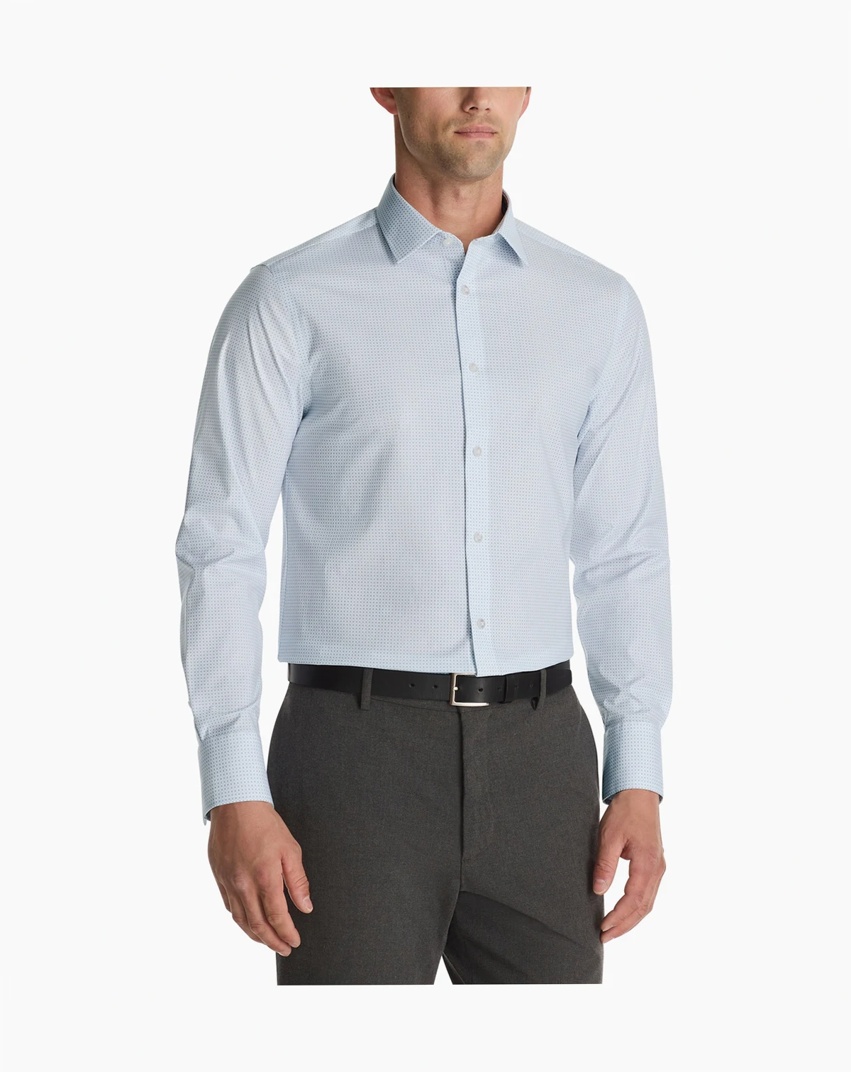 Men's Slim Fit Square Cuff Dress Shirt