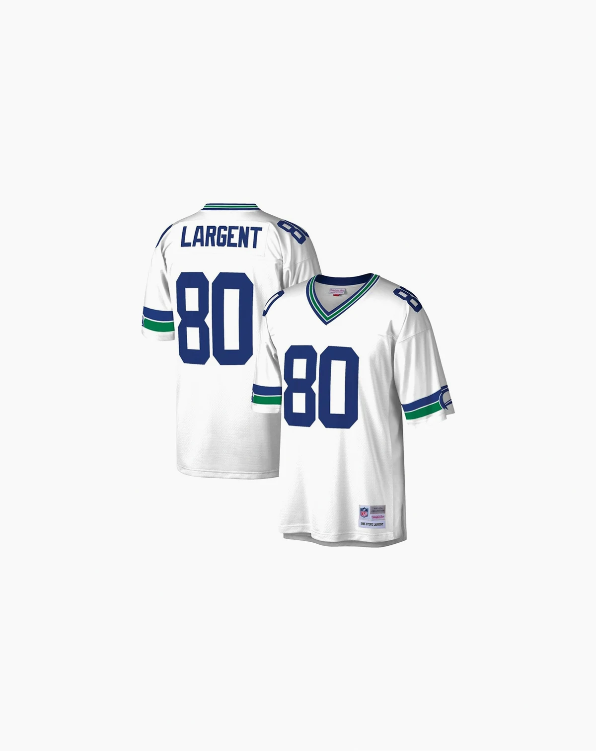 Men's Steve Largent White Seattle Seahawks Legacy Replica Jersey