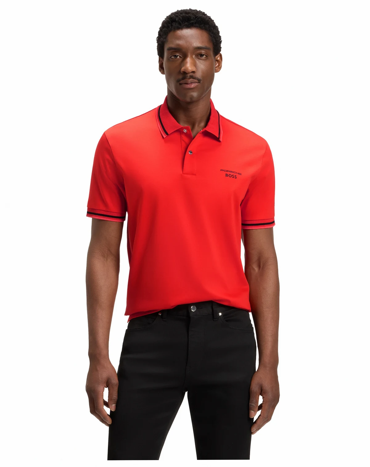 Porsche x BOSS Men's Cotton Moisture Control Polo Shirt
