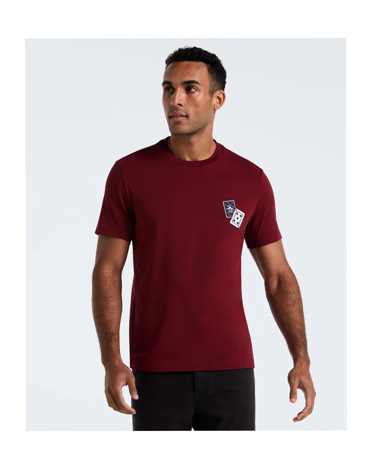Men's Cards Graphic Embroidered T-Shirt