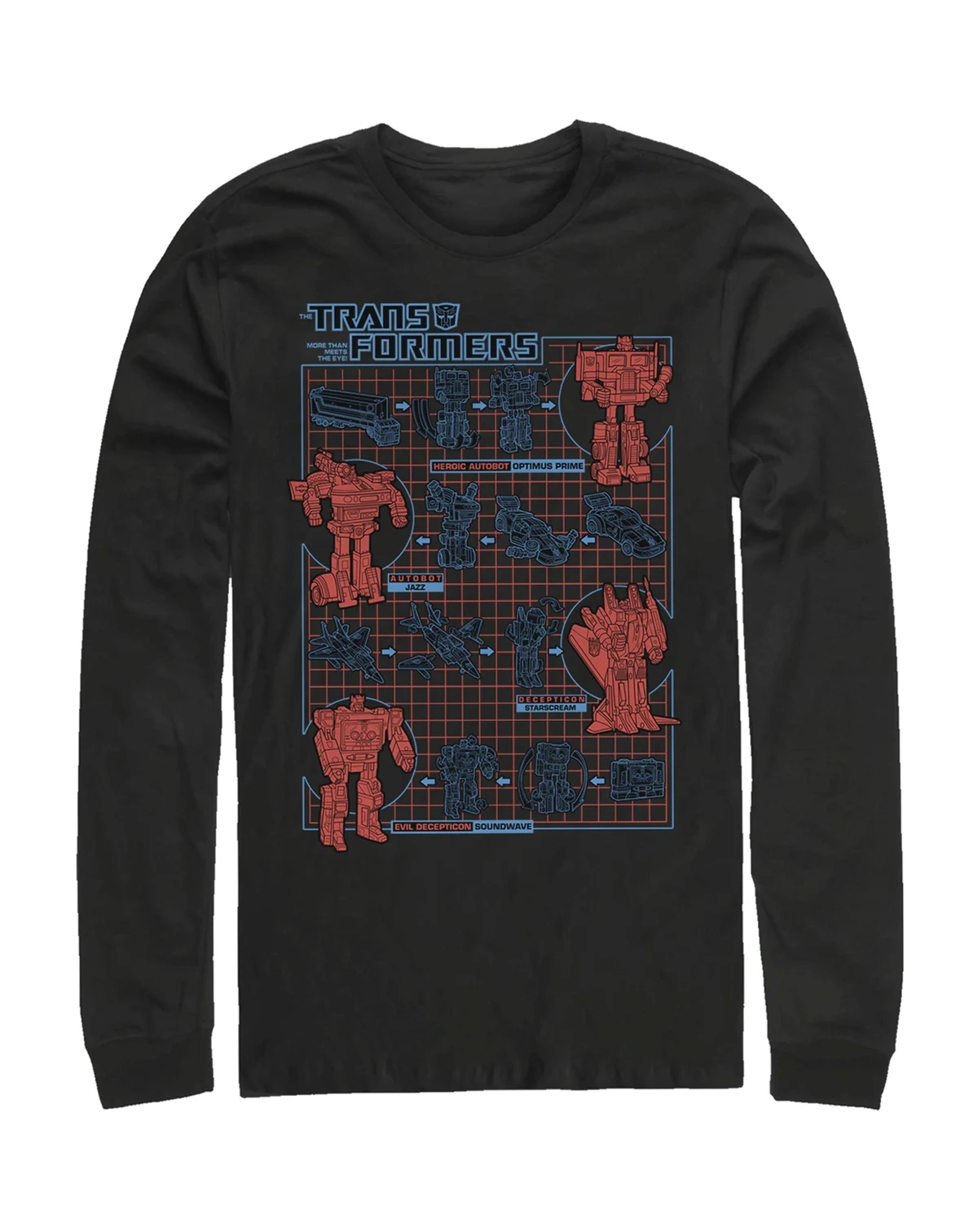 Men's Transformers Generations How To Transform Long Sleeve T-shirt
