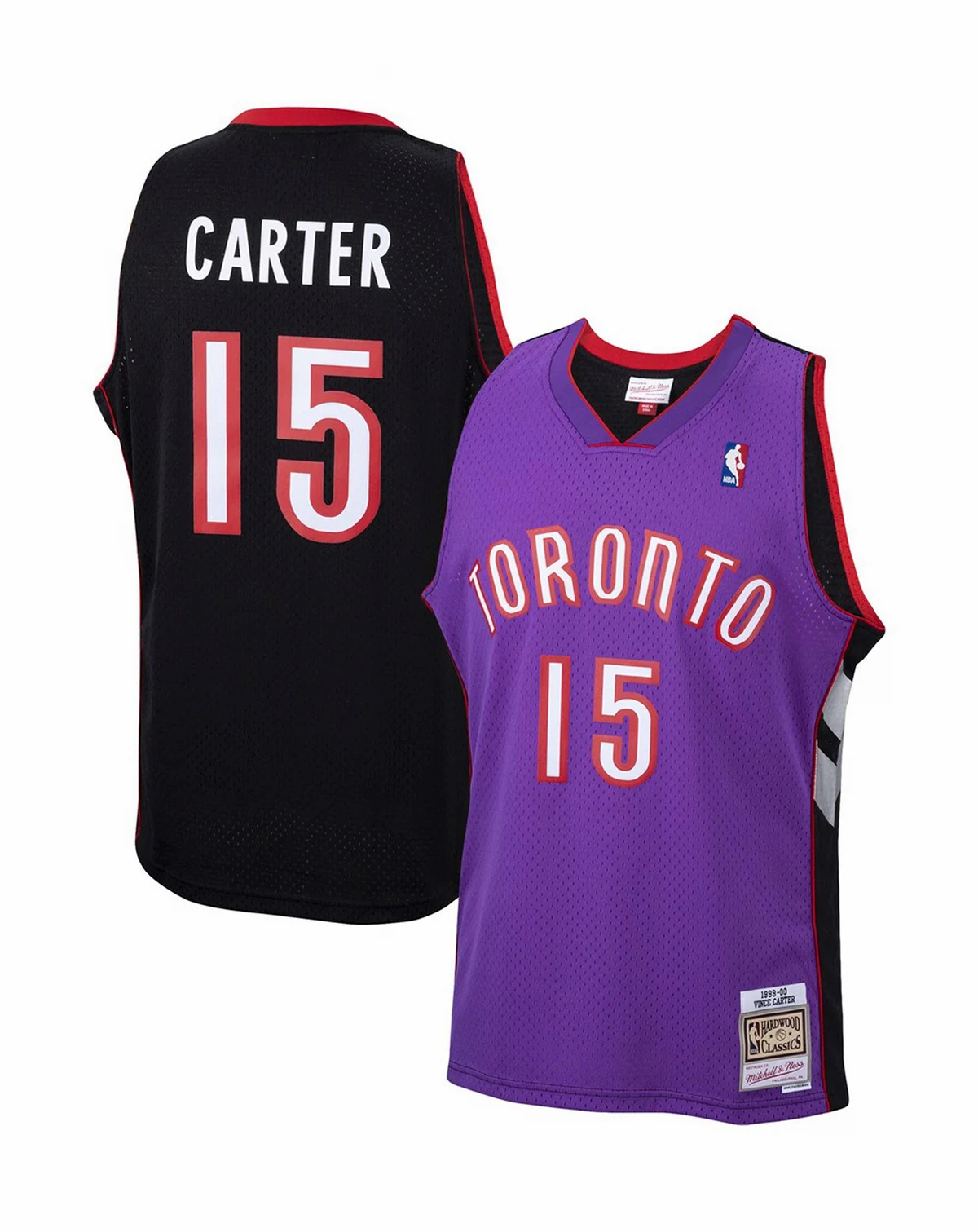 Men's Vince Carter Purple Toronto Raptors 1999-2000 Hardwood Classics Swingman Jersey