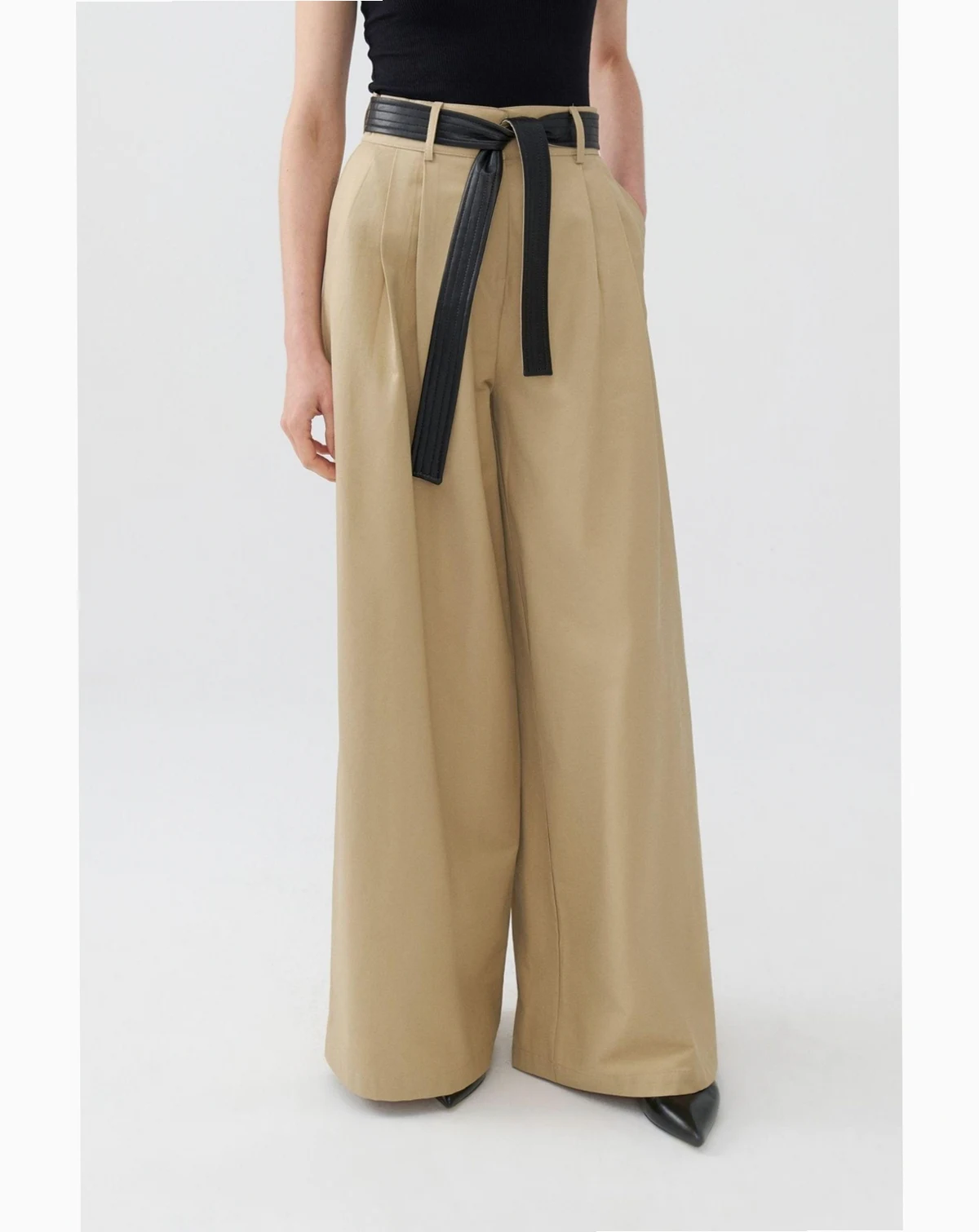 Women's High Waist Pleated Pants