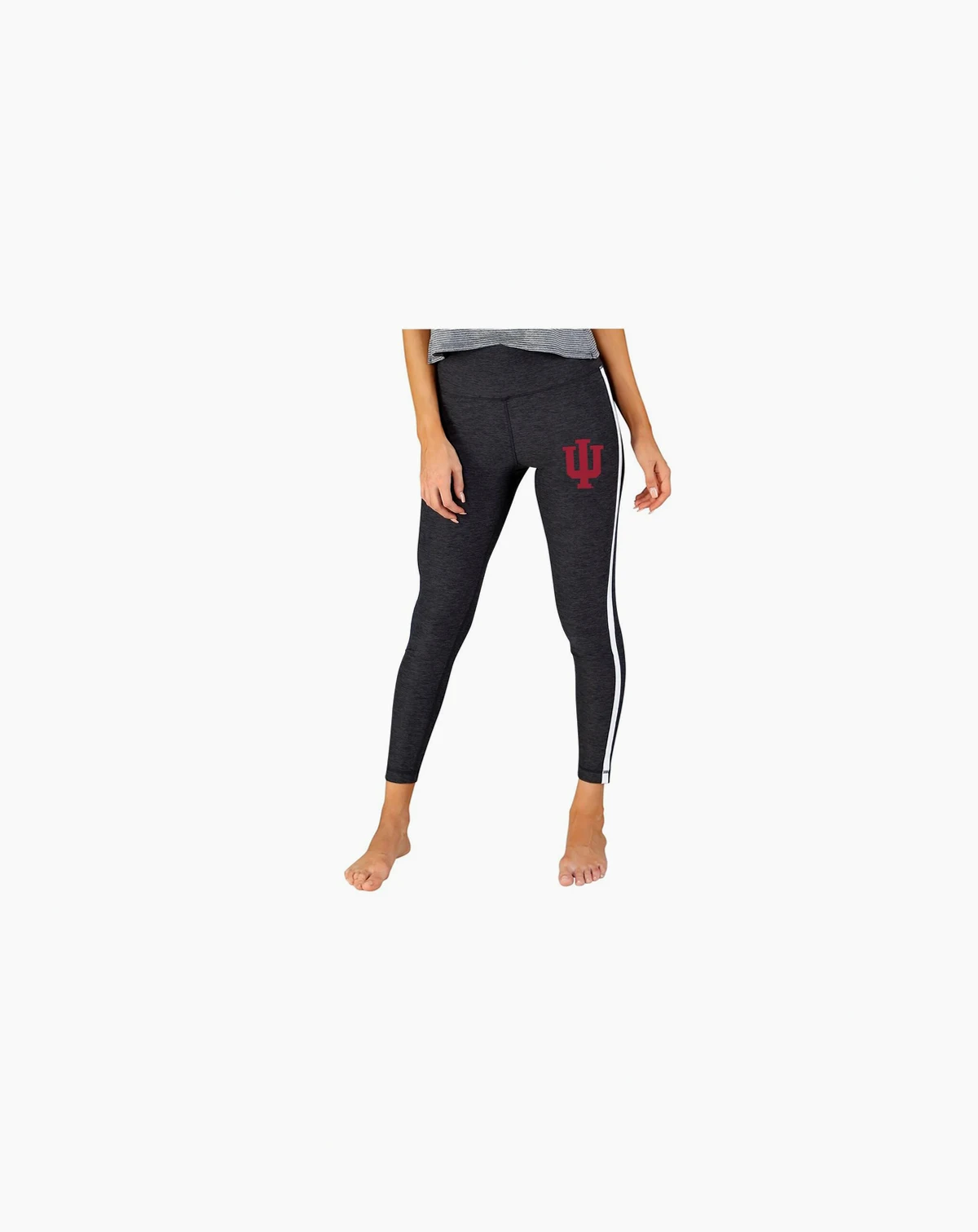 Women's Charcoal/White Indiana Hoosiers Centerline Knit Leggings