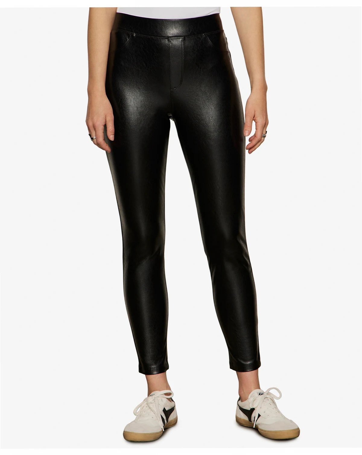 Women's Runway Faux-Leather Leggings