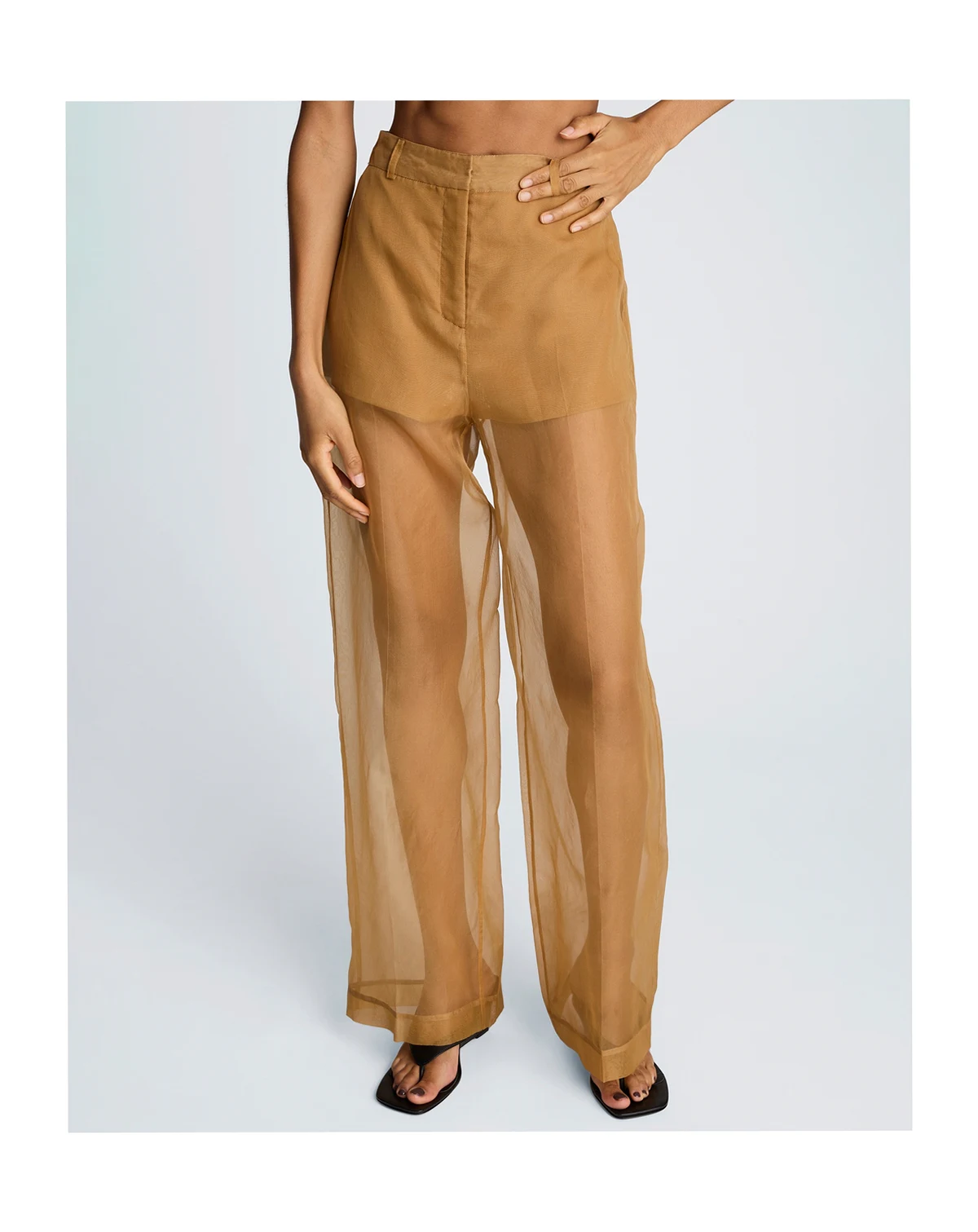 Women's High-Waist Organza Pants