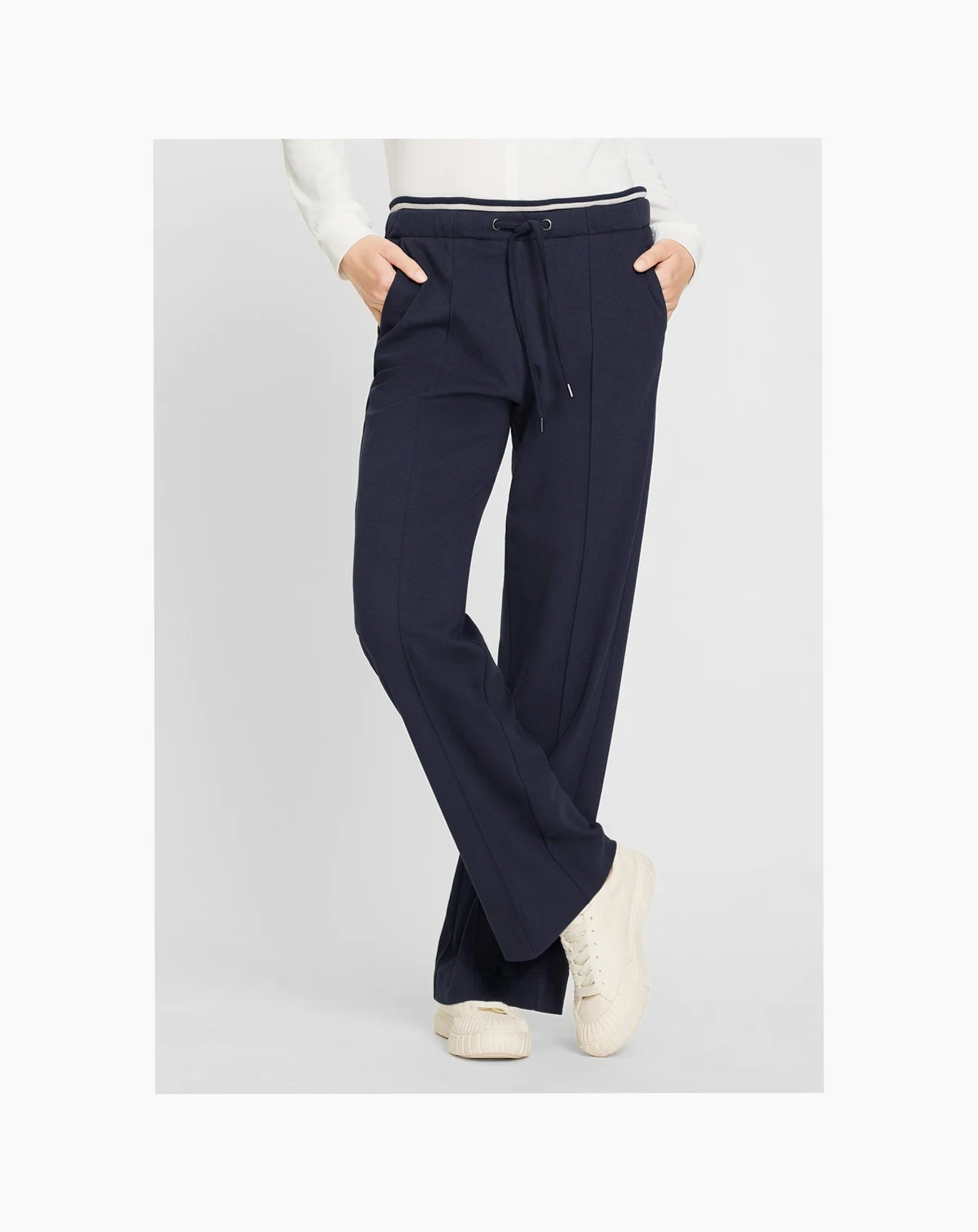 Women's Anna Fit Wide Leg Stretch Knit Drawstring Trouser