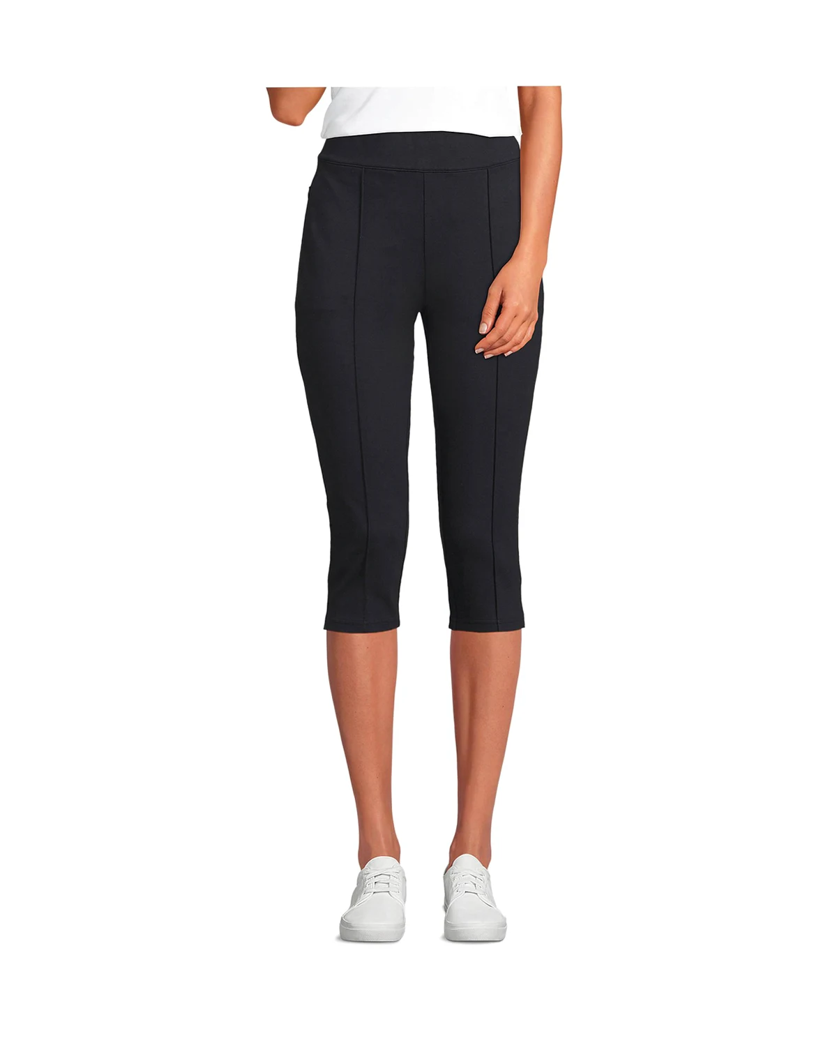 Women's Starfish High Rise Pintuck Capri Pants