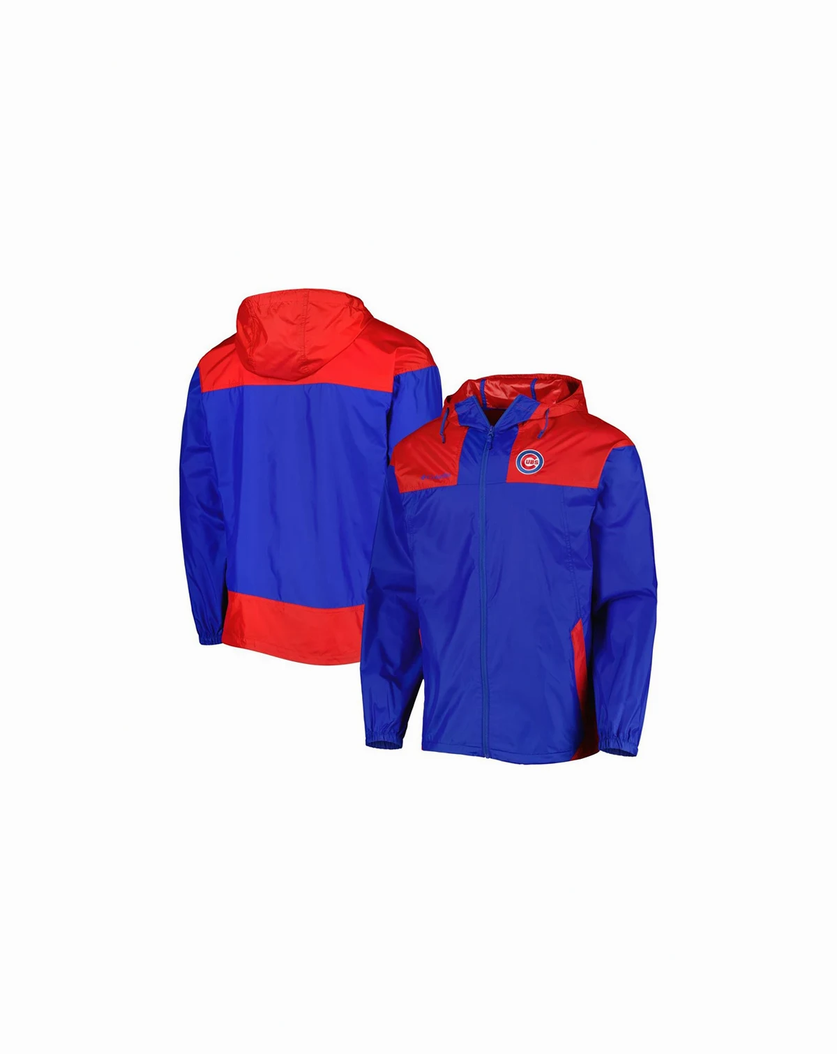 Men's Royal, Red Chicago Cubs Omni-Shade Flash Forward Challenger Full-Zip Windbreaker Jacket