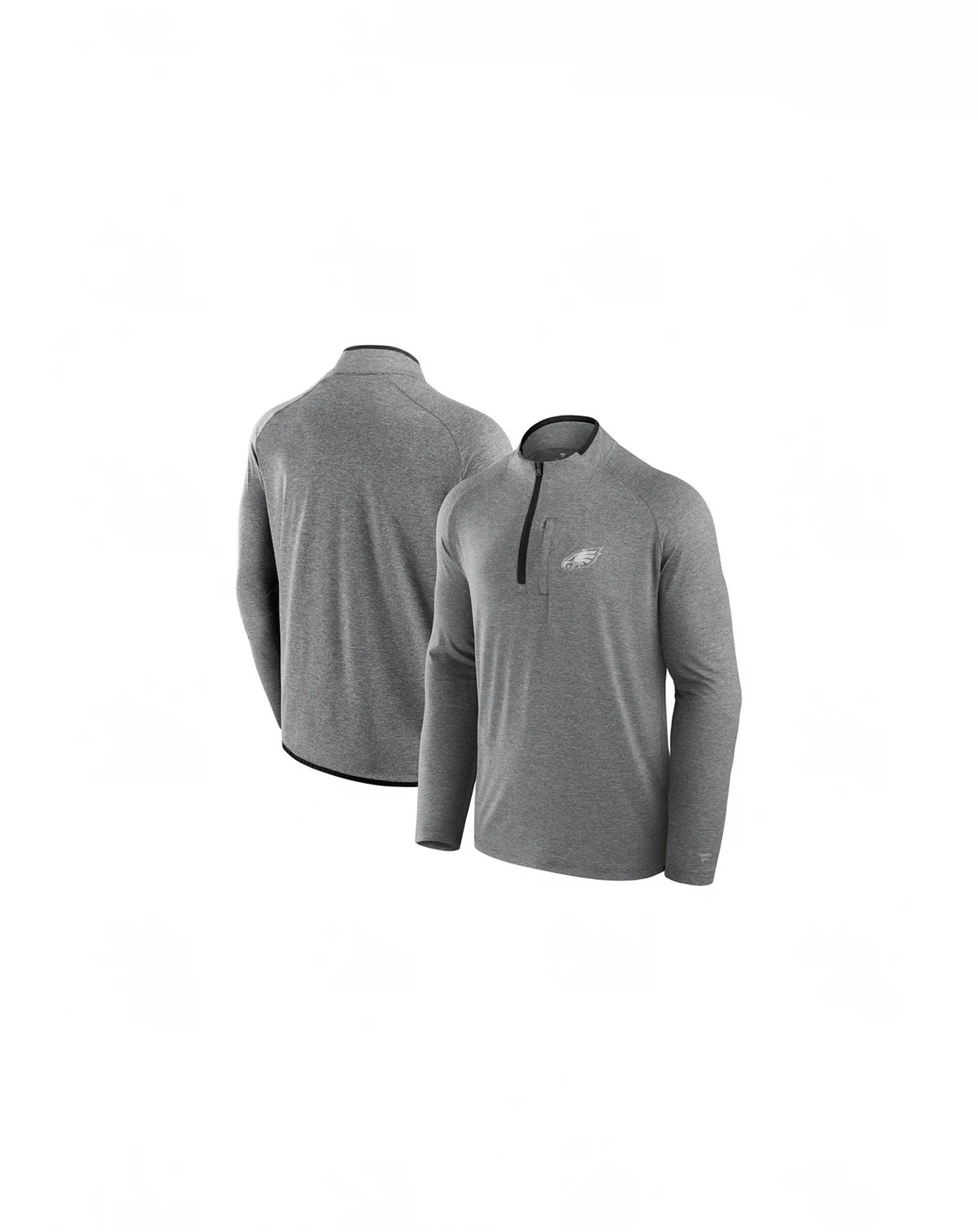 Men's and Women's Charcoal Philadelphia Eagles Front Office Performance Primary Quarter-Zip Jacket