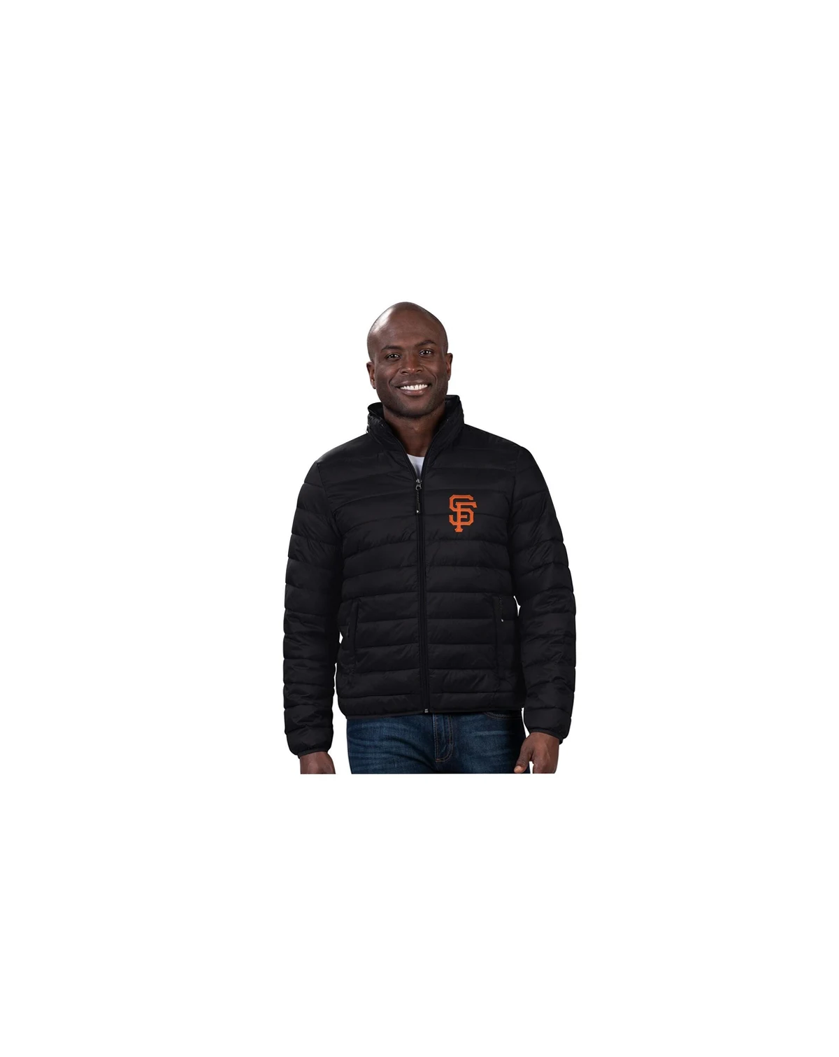 Men's Black San Francisco Giants Packable Neck Pillow Full-Zip Puffer Jacket