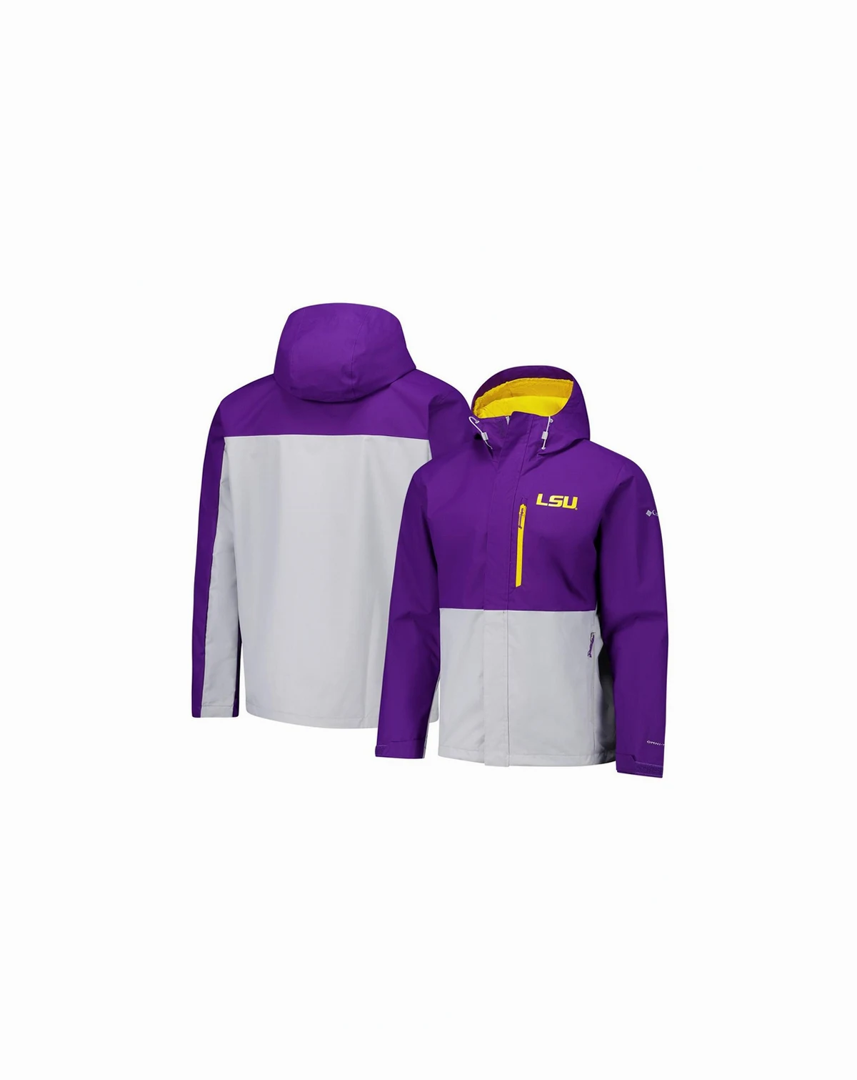 Men's Purple LSU Tigers Field Bound Omni-Tech Full-Zip Jacket