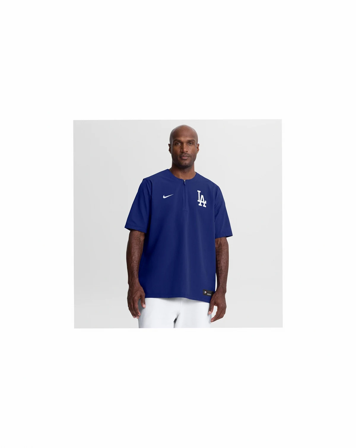 Men's Royal Los Angeles Dodgers Authentic Collection Dri-FIT Quarter-Zip Windshirt