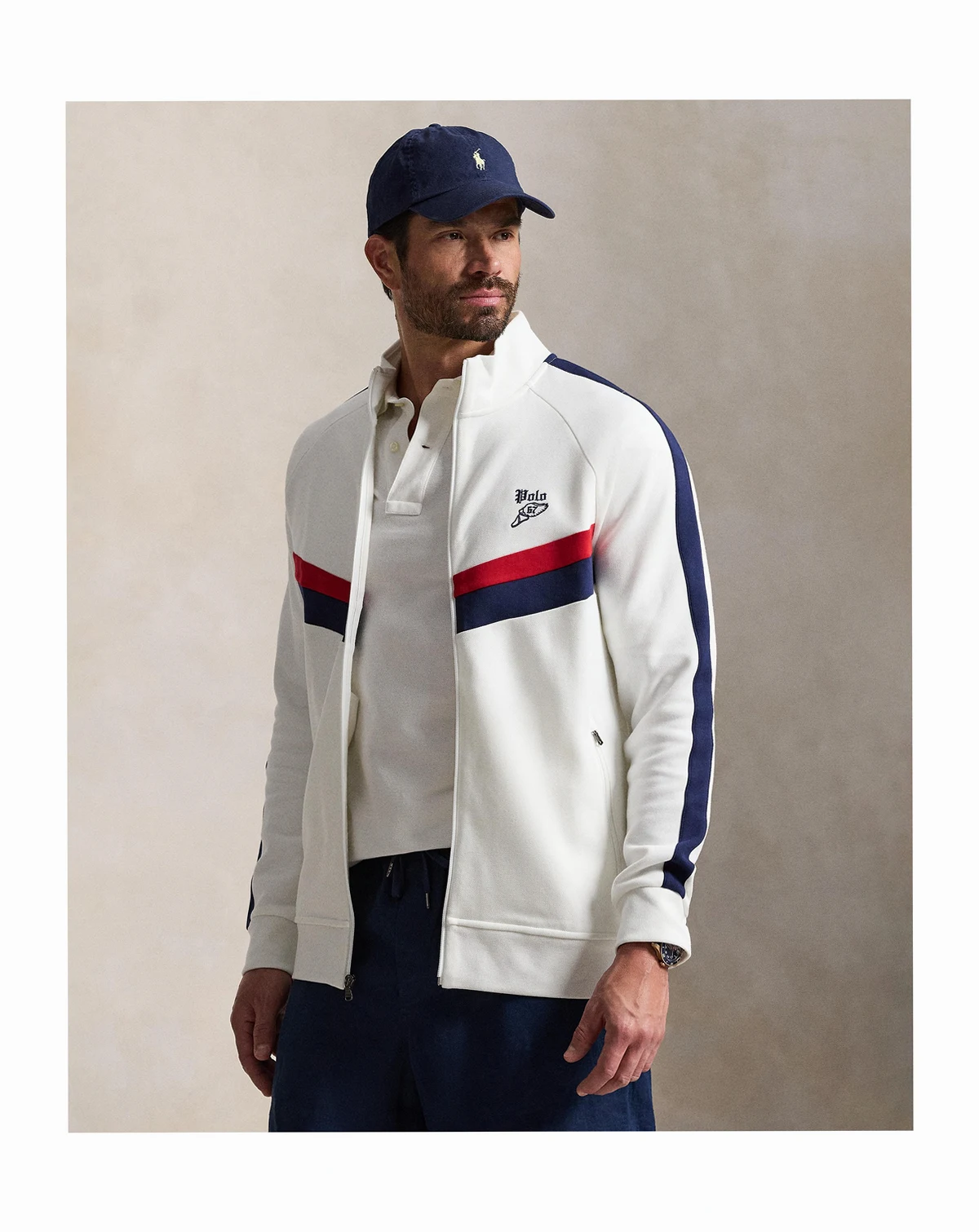 Men's Big & Tall Double-Knit Track Jacket