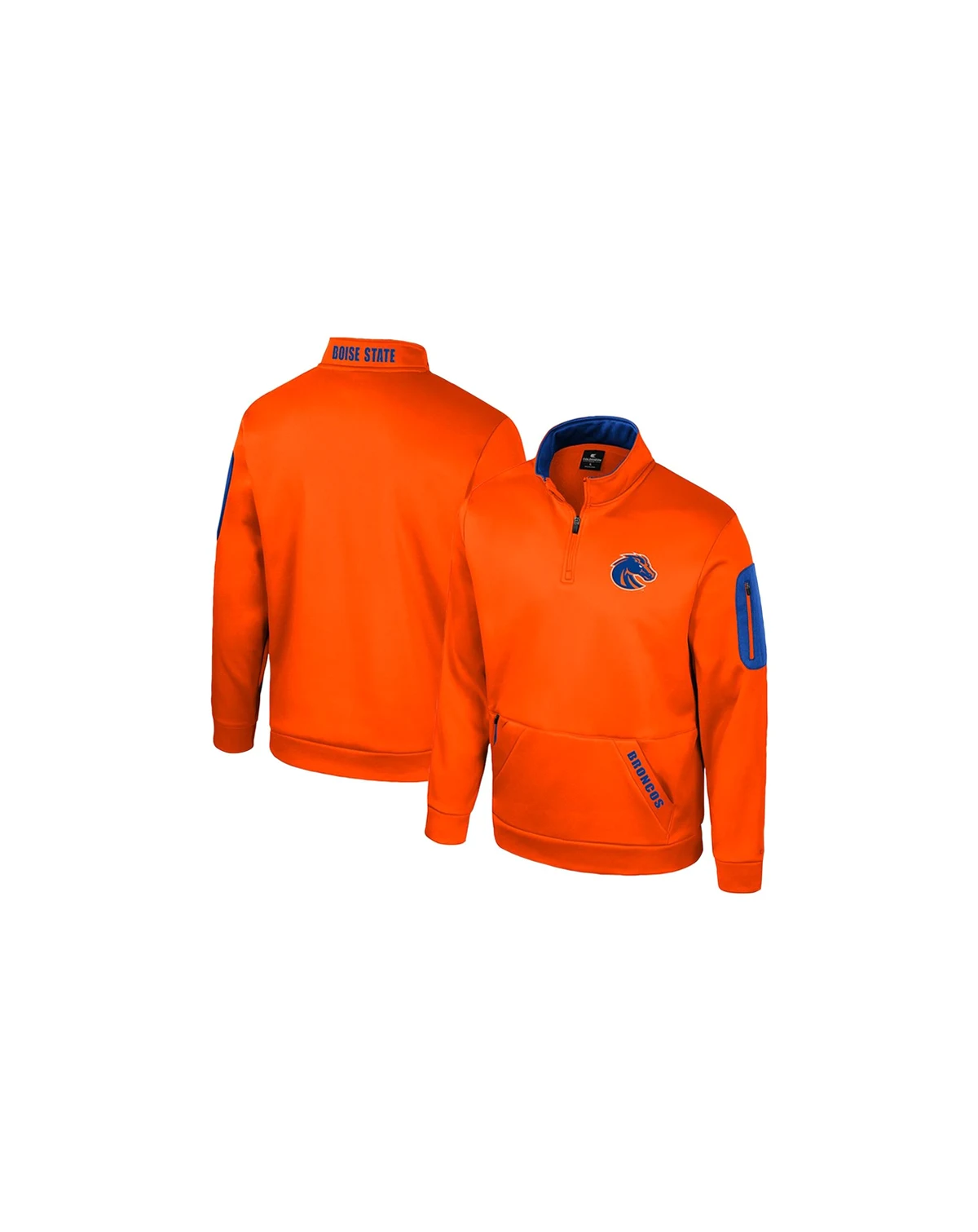 Men's Orange Boise State Broncos Mainframe Quarter-Zip Fleece Jacket