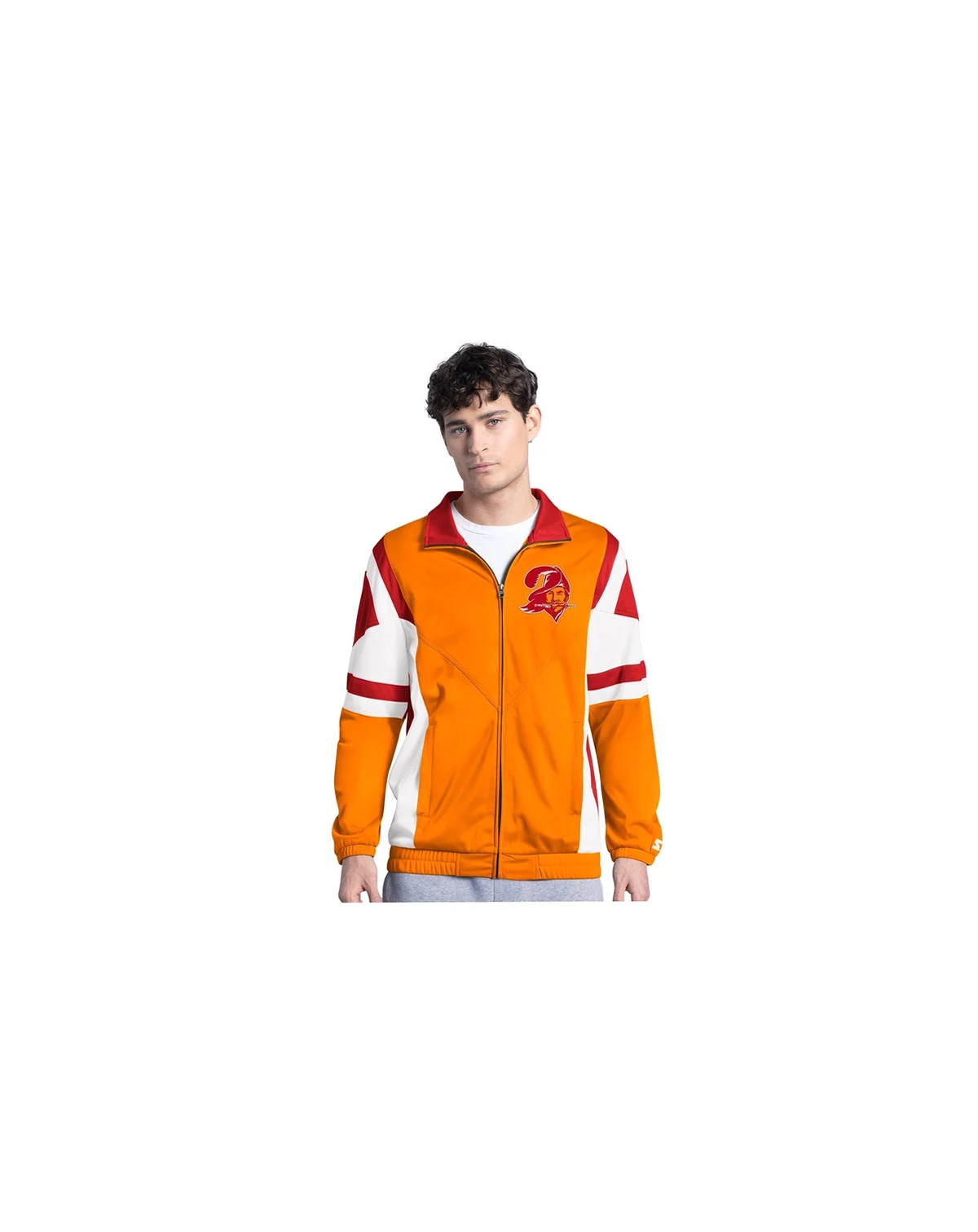 Men's Orange Tampa Bay Buccaneers Contender Logo Full-Zip Track Jacket