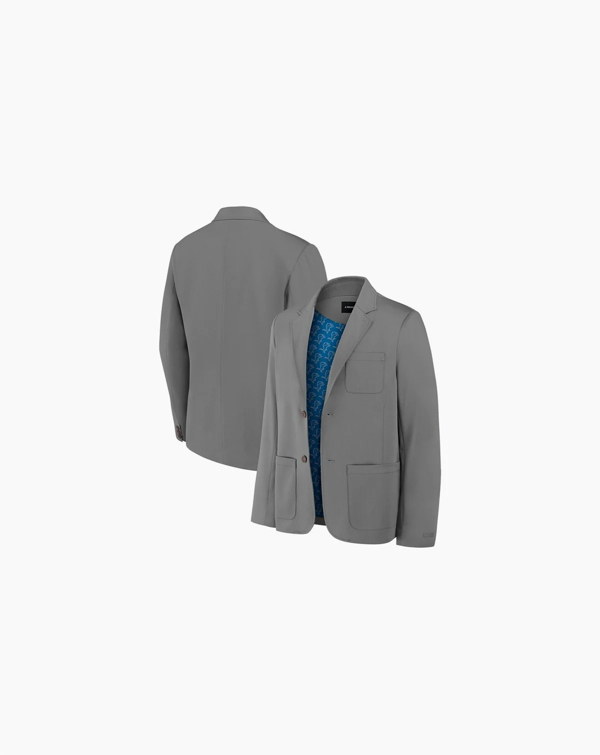 Men's Graphite Detroit Lions Man-In-Motion Blazer