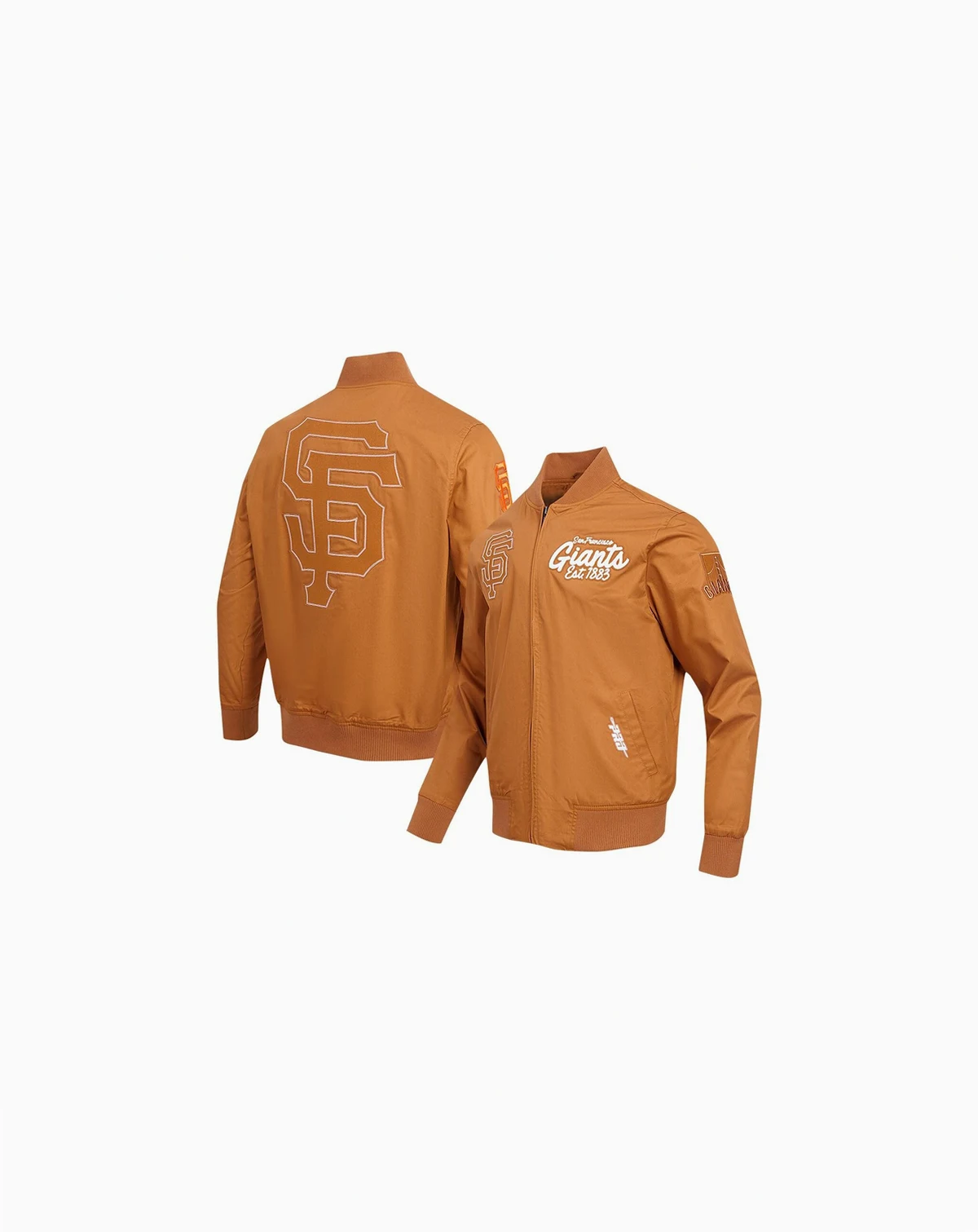 Men's Brown San Francisco Giants Paint The City Twill Full-Zip Jacket