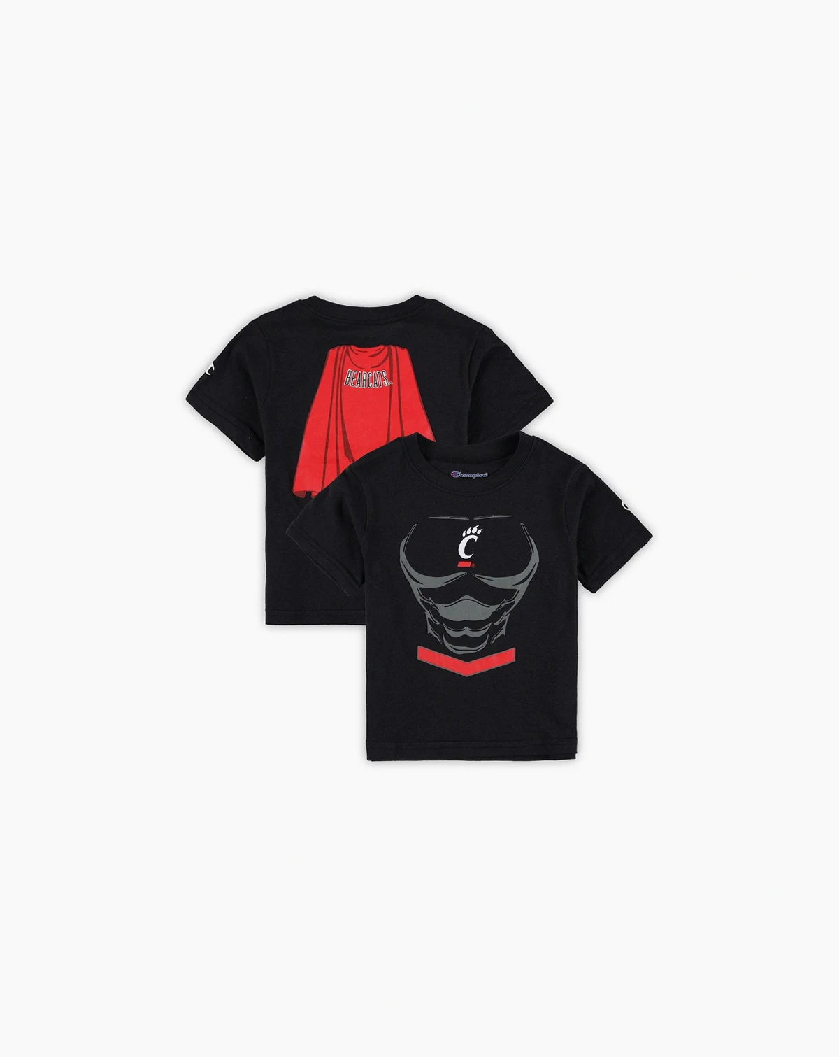 Toddler Boys and Girls Black Cincinnati Bearcats Super Hero T-shirt