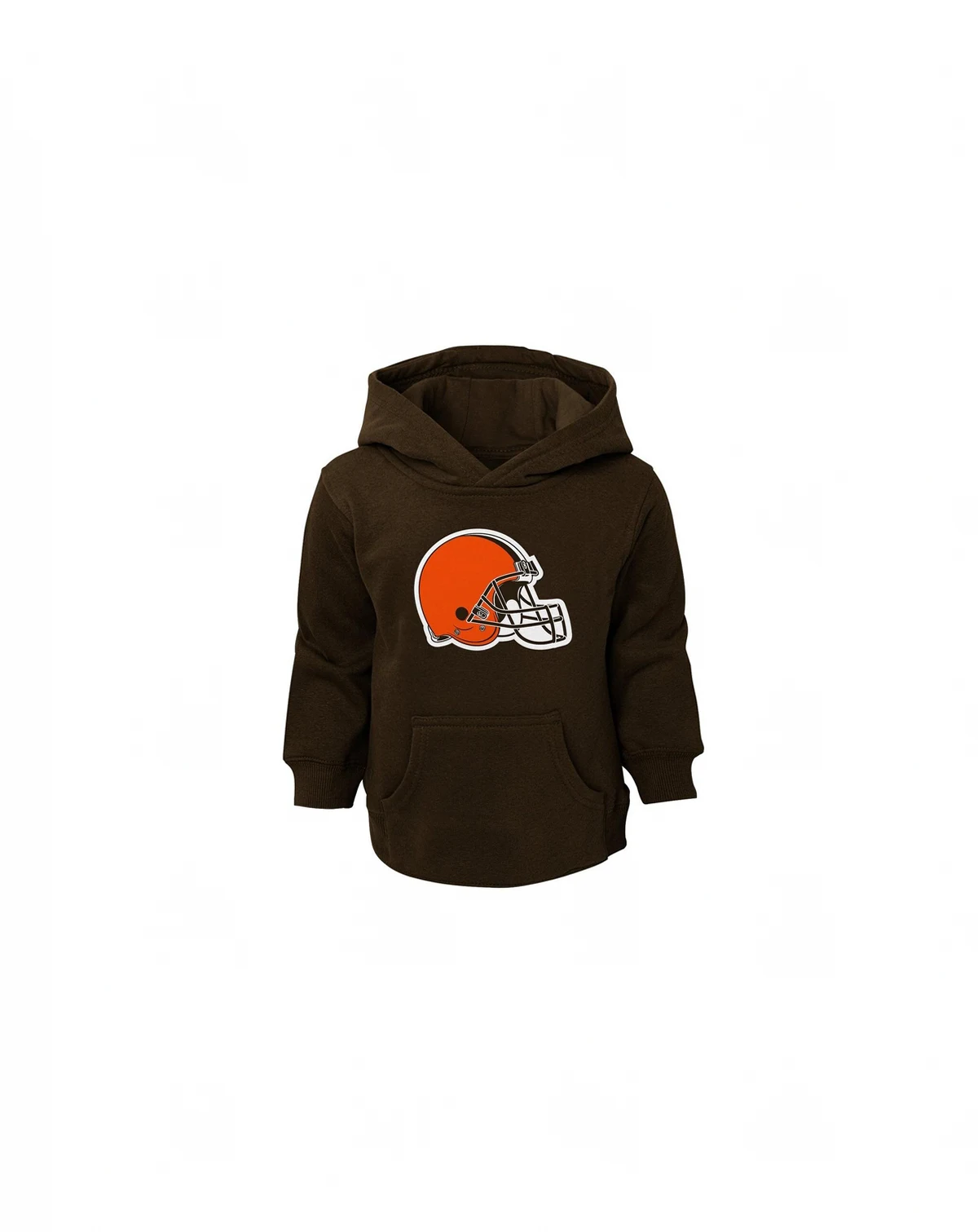 Toddler Boys and Girls Brown Cleveland Browns Logo Pullover Hoodie