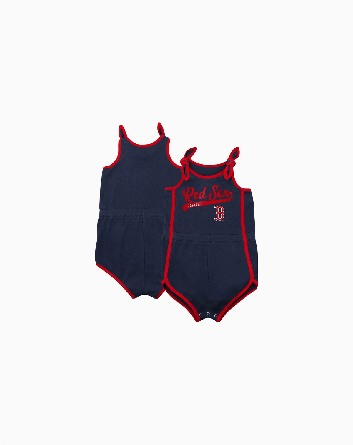 Toddler Girls Navy Boston Red Sox Hit and Run Bodysuit