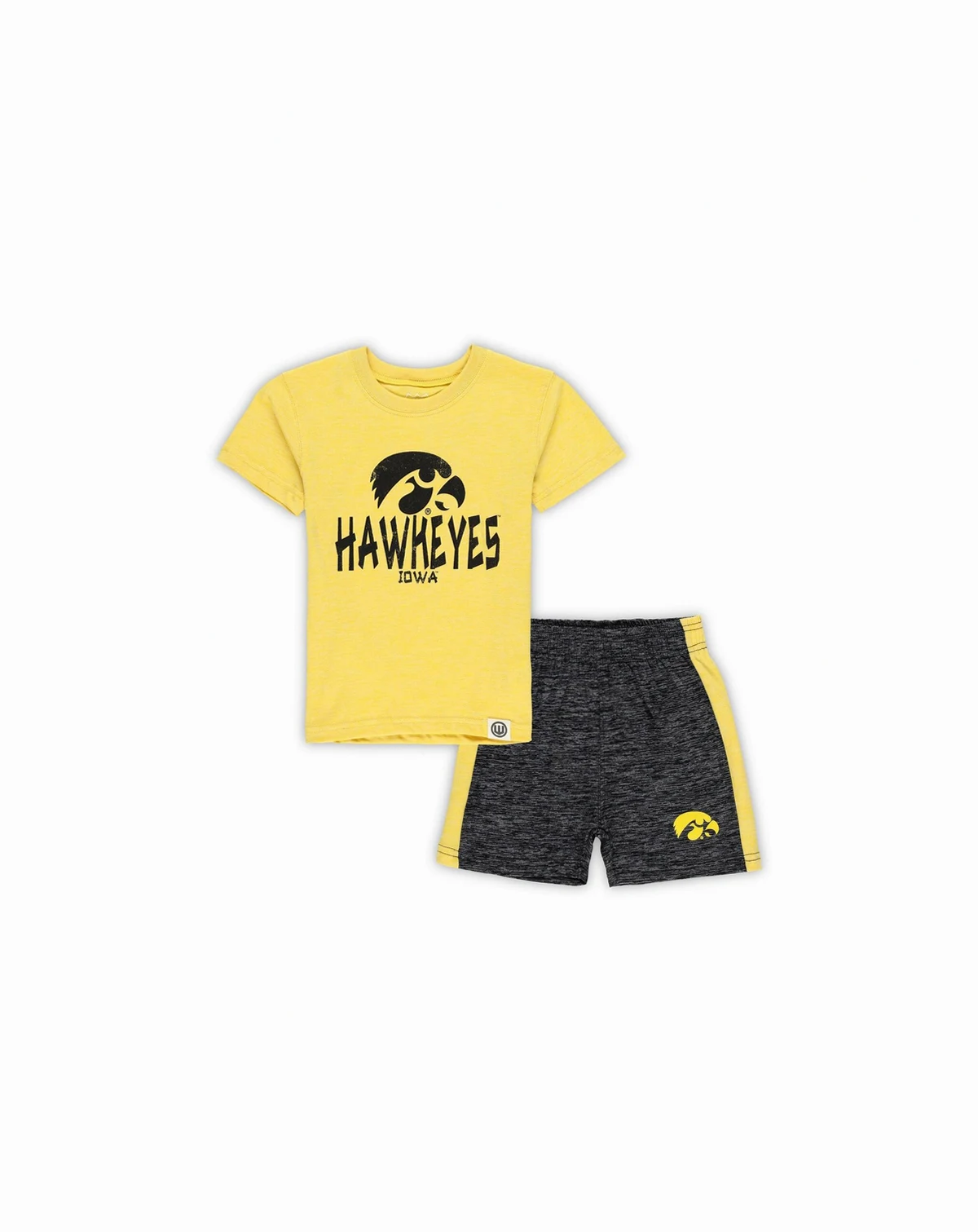 2-Piece Toddler Iowa Hawkeyes Cloudy Yarn T-Shirt and Shorts Set