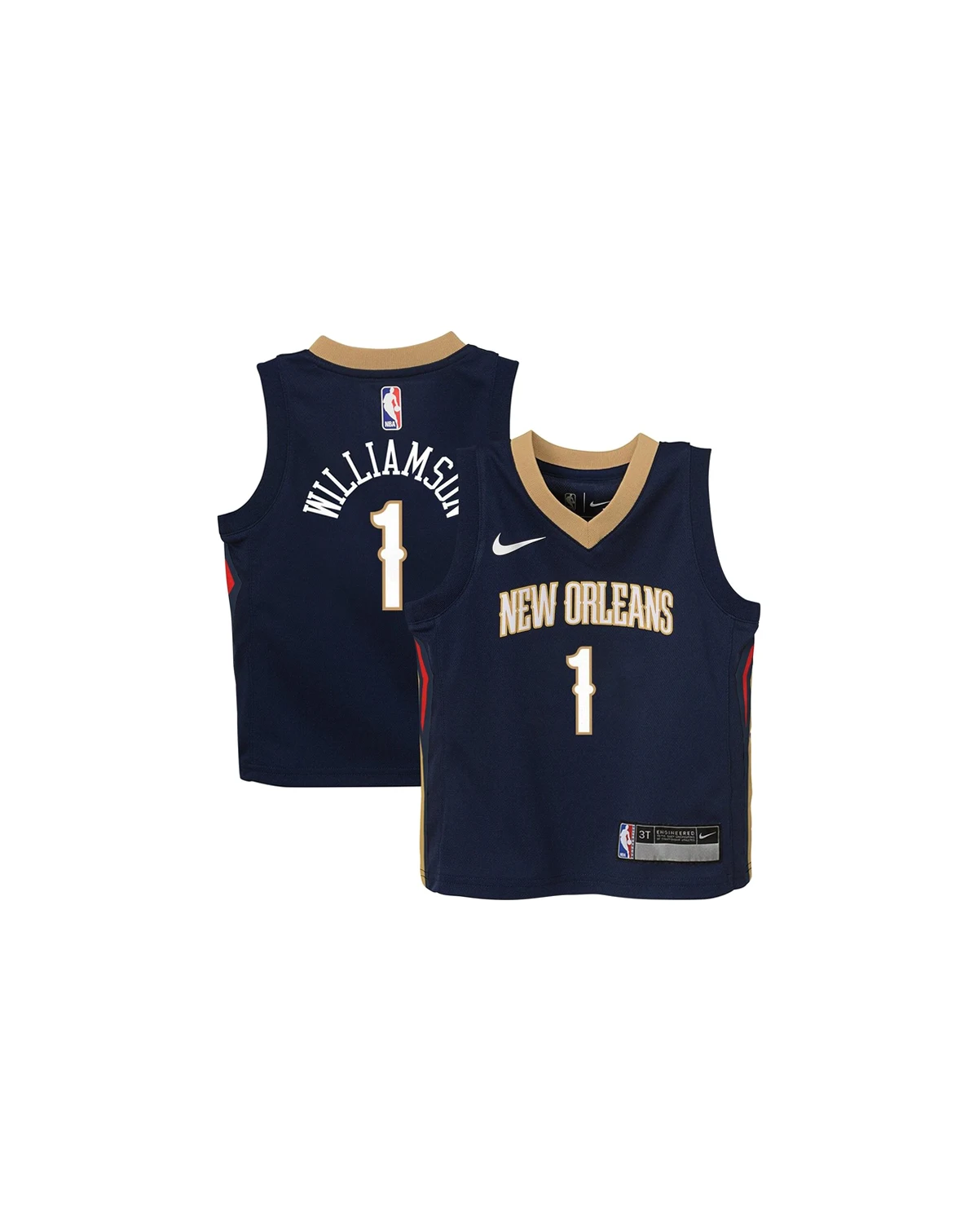 Toddler Boys and Girls Zion Williamson Navy New Orleans Pelicans Swingman Player Jersey - Icon Edition
