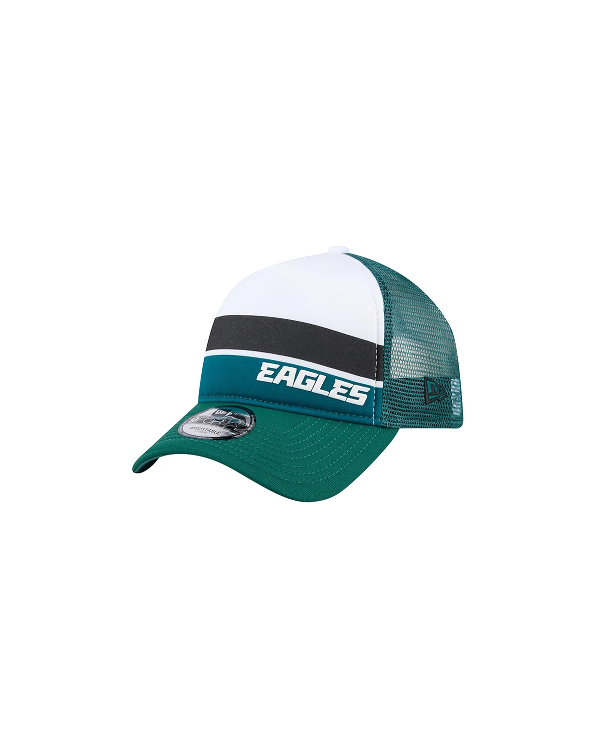 Toddler Midnight Green Philadelphia Eagles Sport Night Color Block 9FORTY A-Frame Trucker Adjustable Hat