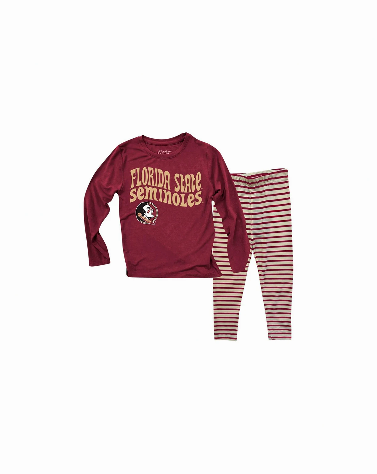 Toddler Florida State Seminoles Long Sleeve Top and Striped Tri-Blend Leggings Set