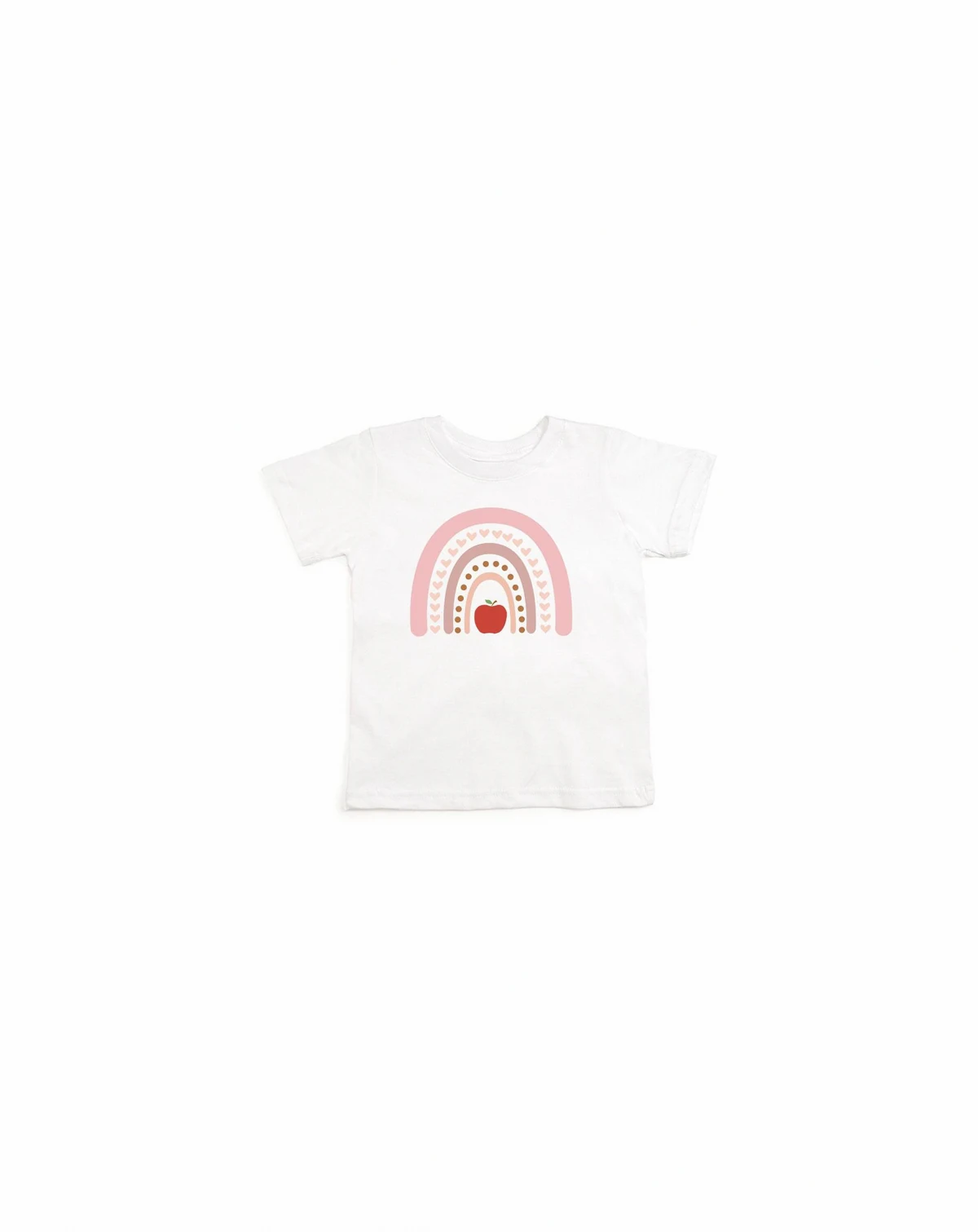 Baby Girls Apple Rainbow Short Sleeve T-Shirt