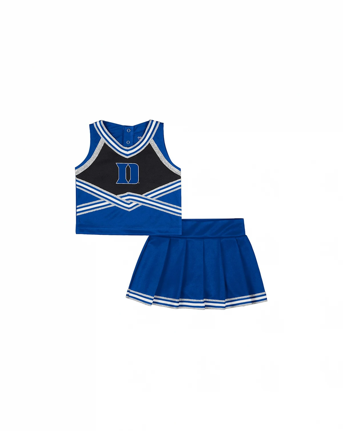 Girls Toddler 2-Piece Royal Duke Blue Devils Lollipop Park Cheer Set