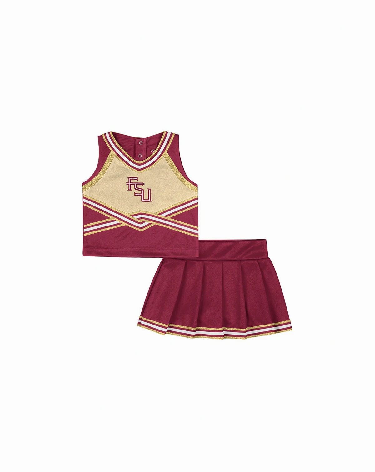 Girls Toddler 2-Piece Garnet Florida State Seminoles Lollipop Park Cheer Set