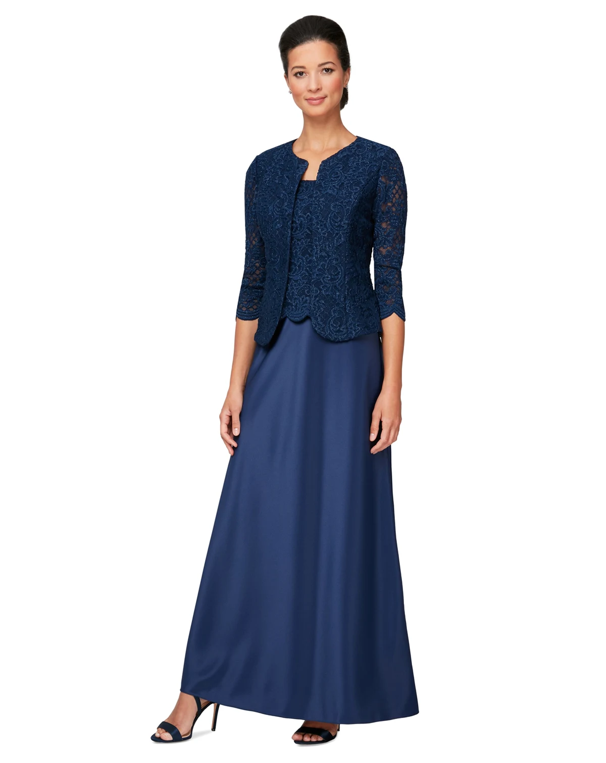 Women's Lace Jacket & Lace-Top Gown