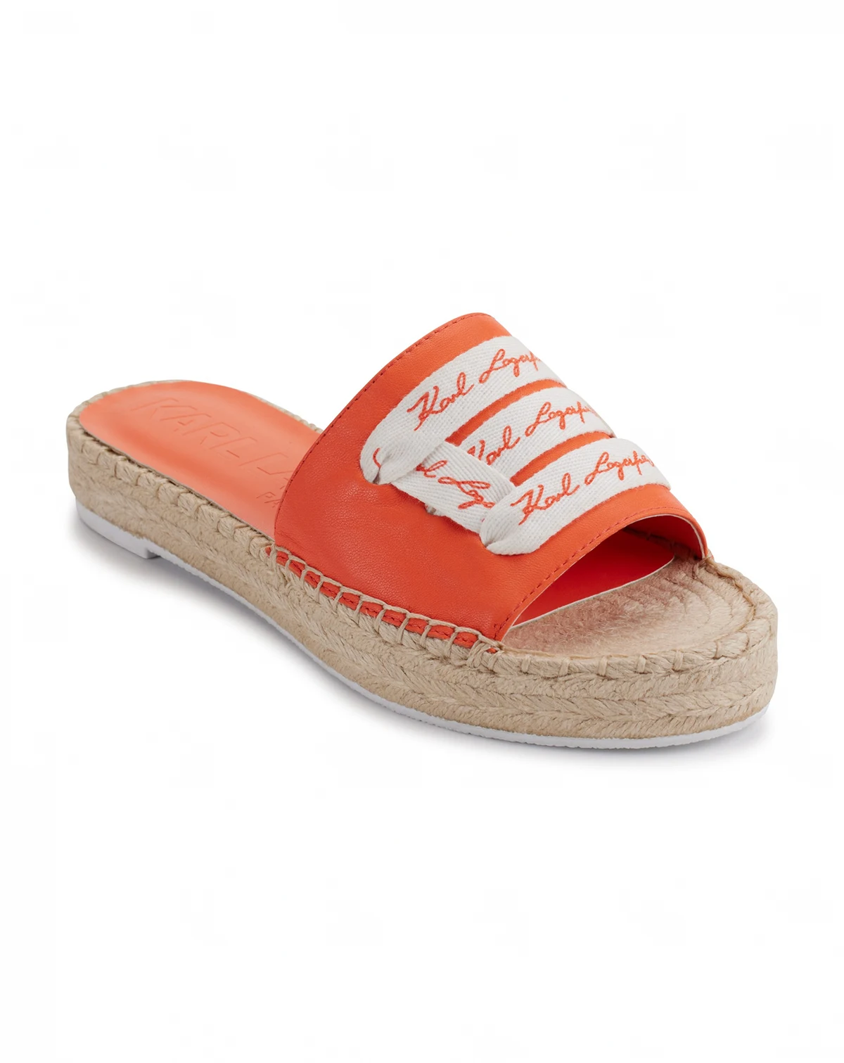 Cherie Logo Slip-On Espadrille Platform Slide Sandals