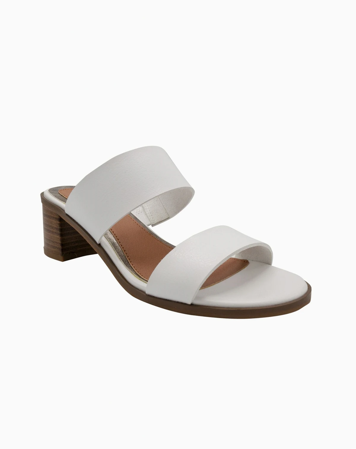 Women's Halo Two-Band Block-Heel Slides