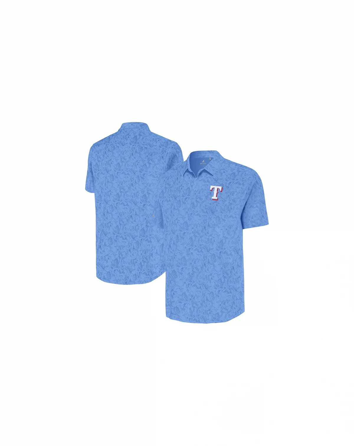 Men's Powder Blue Texas Rangers Lush Button-Up Shirt
