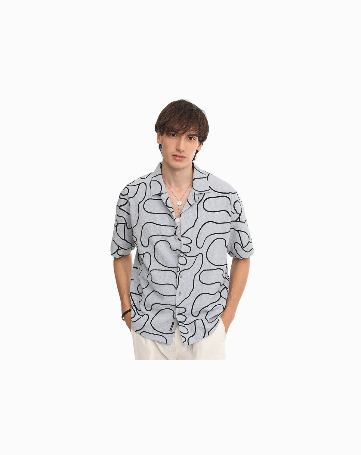 Chevron-Knit Shirt