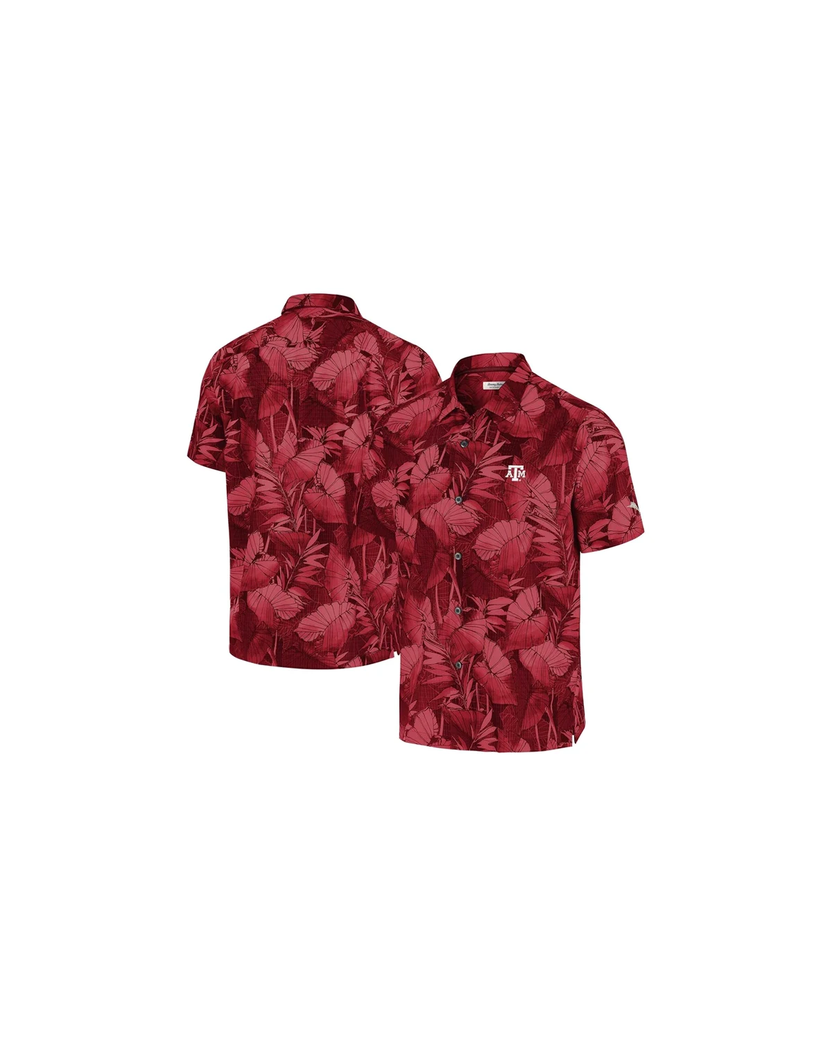Men's Maroon Texas A&M Aggies Big Tall Coast Nuevo Fronds IslandZone Button-Up Shirt