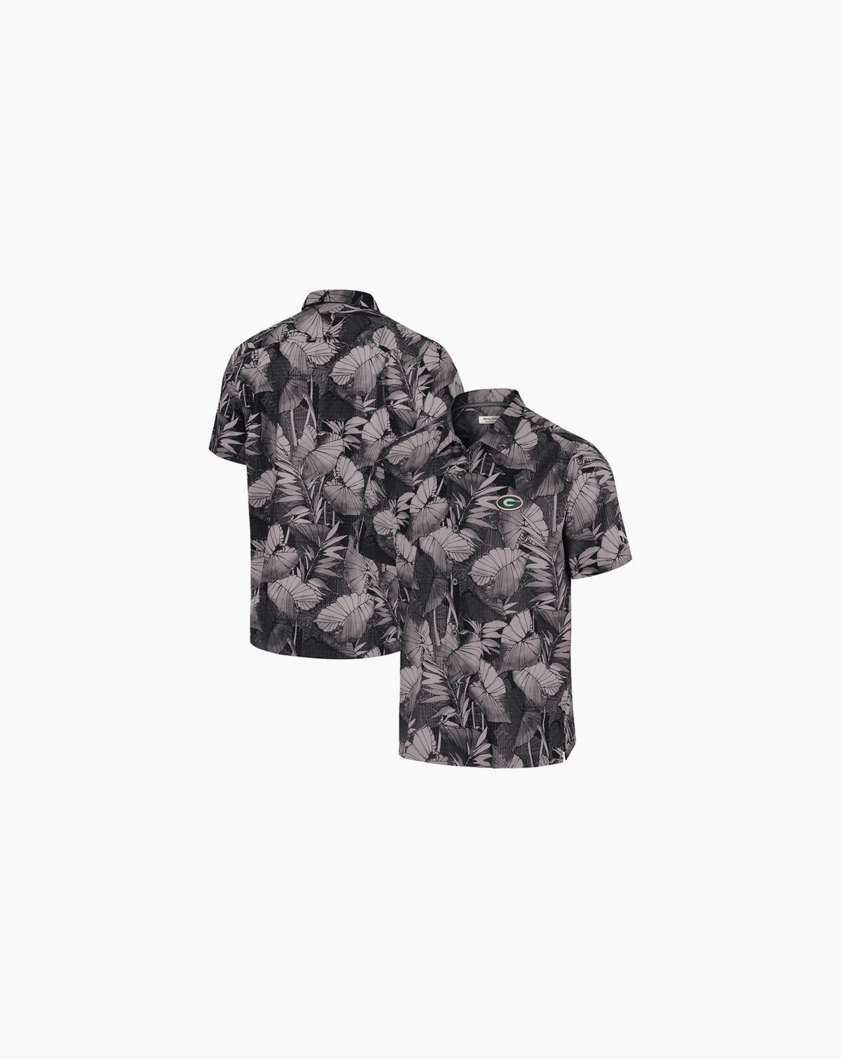 Men's Black Georgia Bulldogs Coast Nuevo Fronds Button-Up Shirt