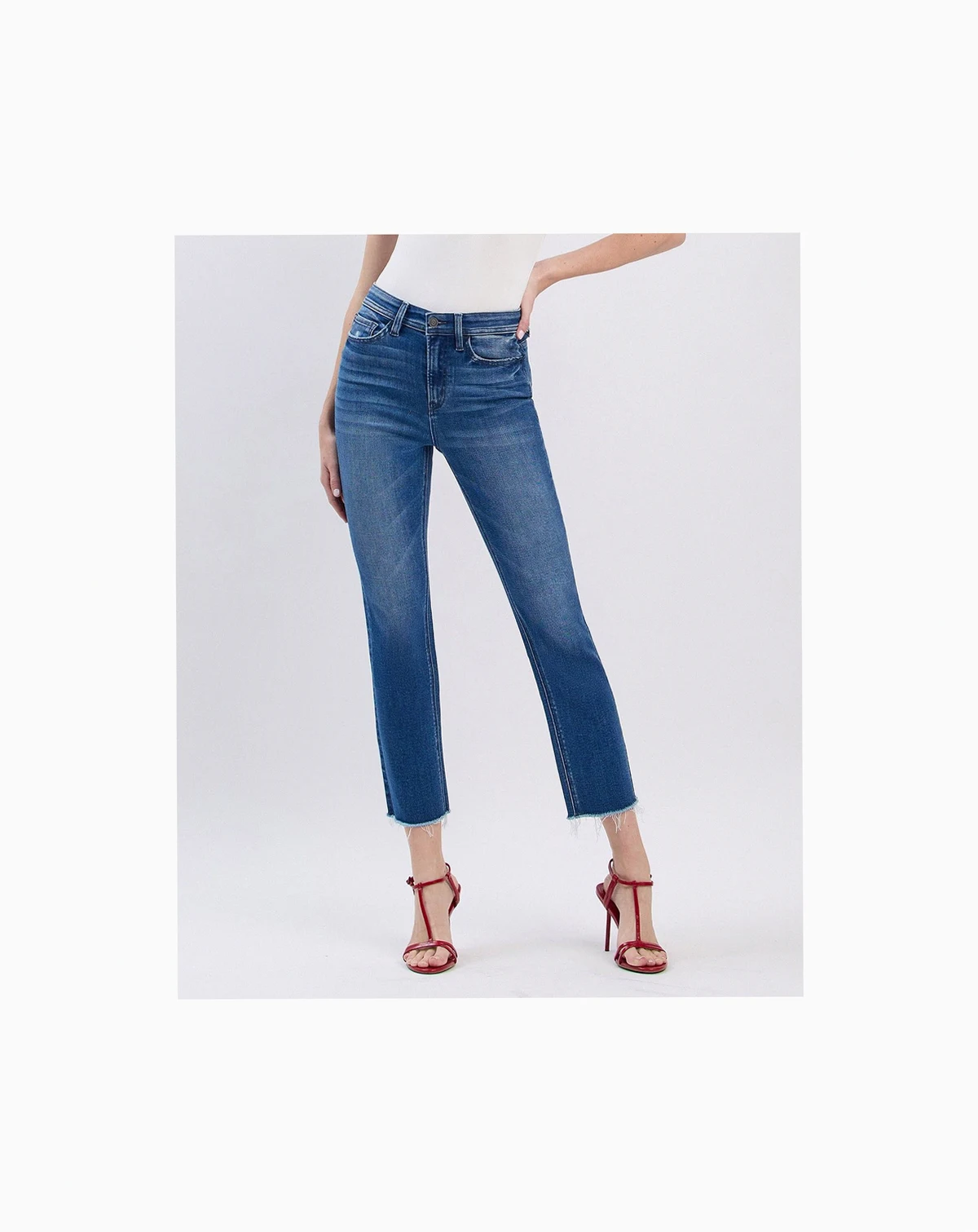Women's Super High Rise Slim Straight Jeans