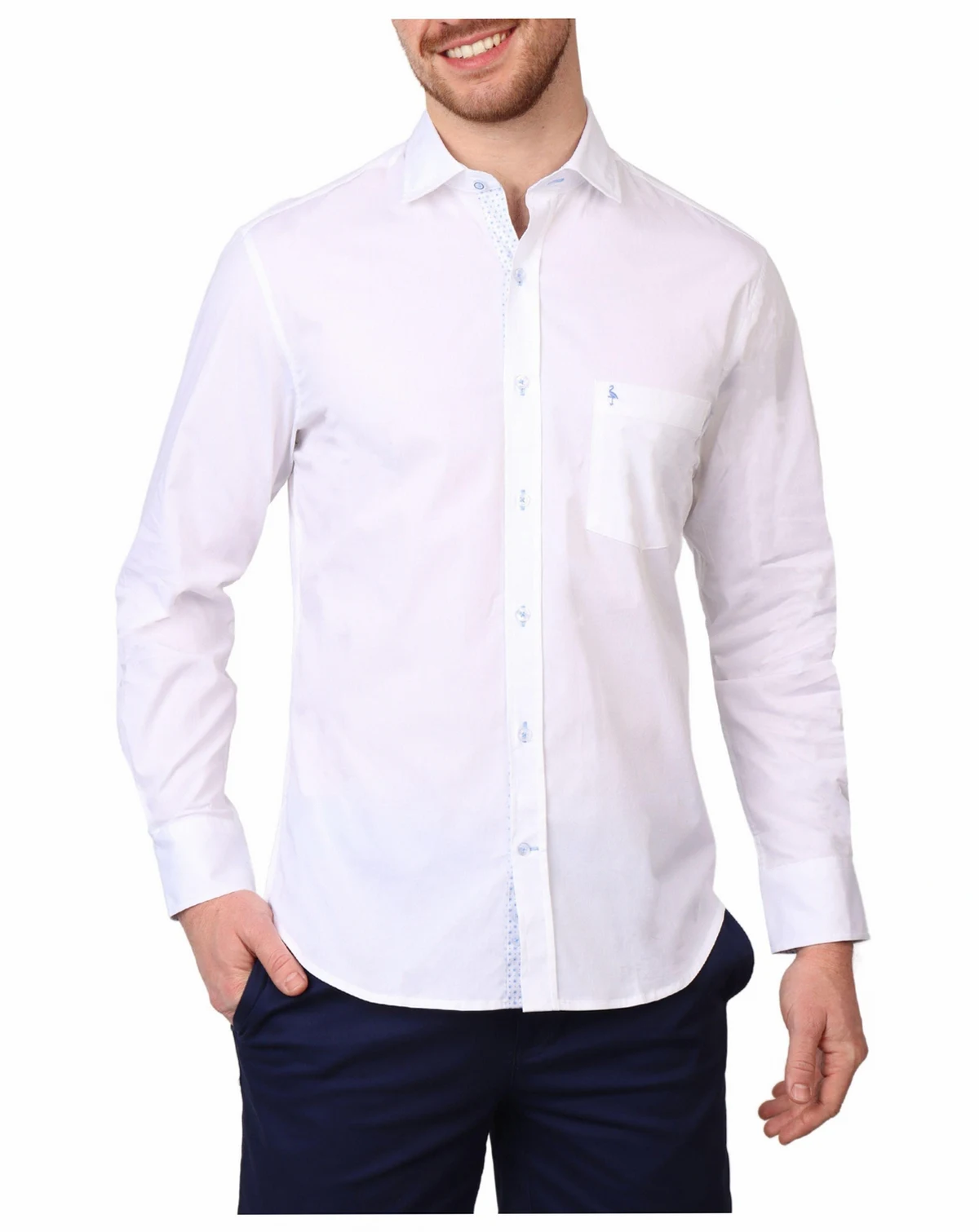 Men's Solid Long Sleeve Shirt