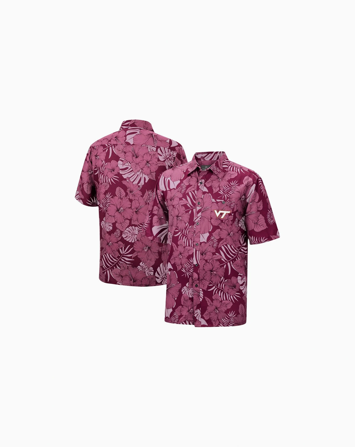 Men's Maroon Virginia Tech Hokies The Dude Camp Button-Up Shirt