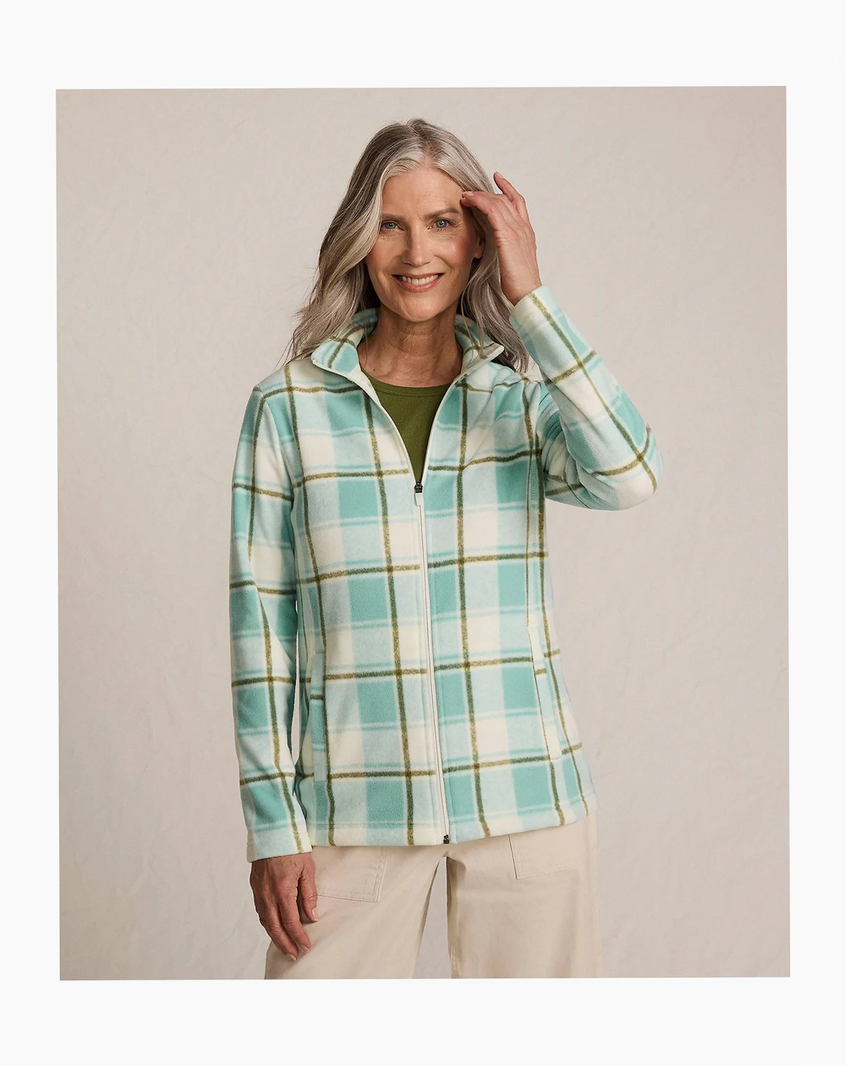 Women's Tall Anyweather Fleece Full Zip Print Jacket