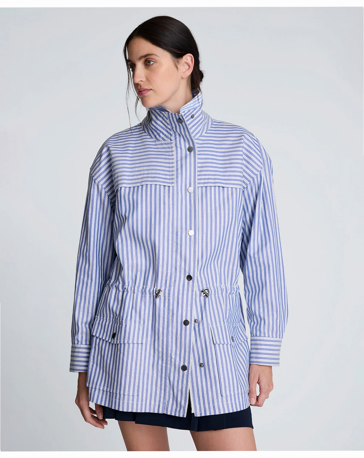 Women's Striped Long-Sleeve Jacket