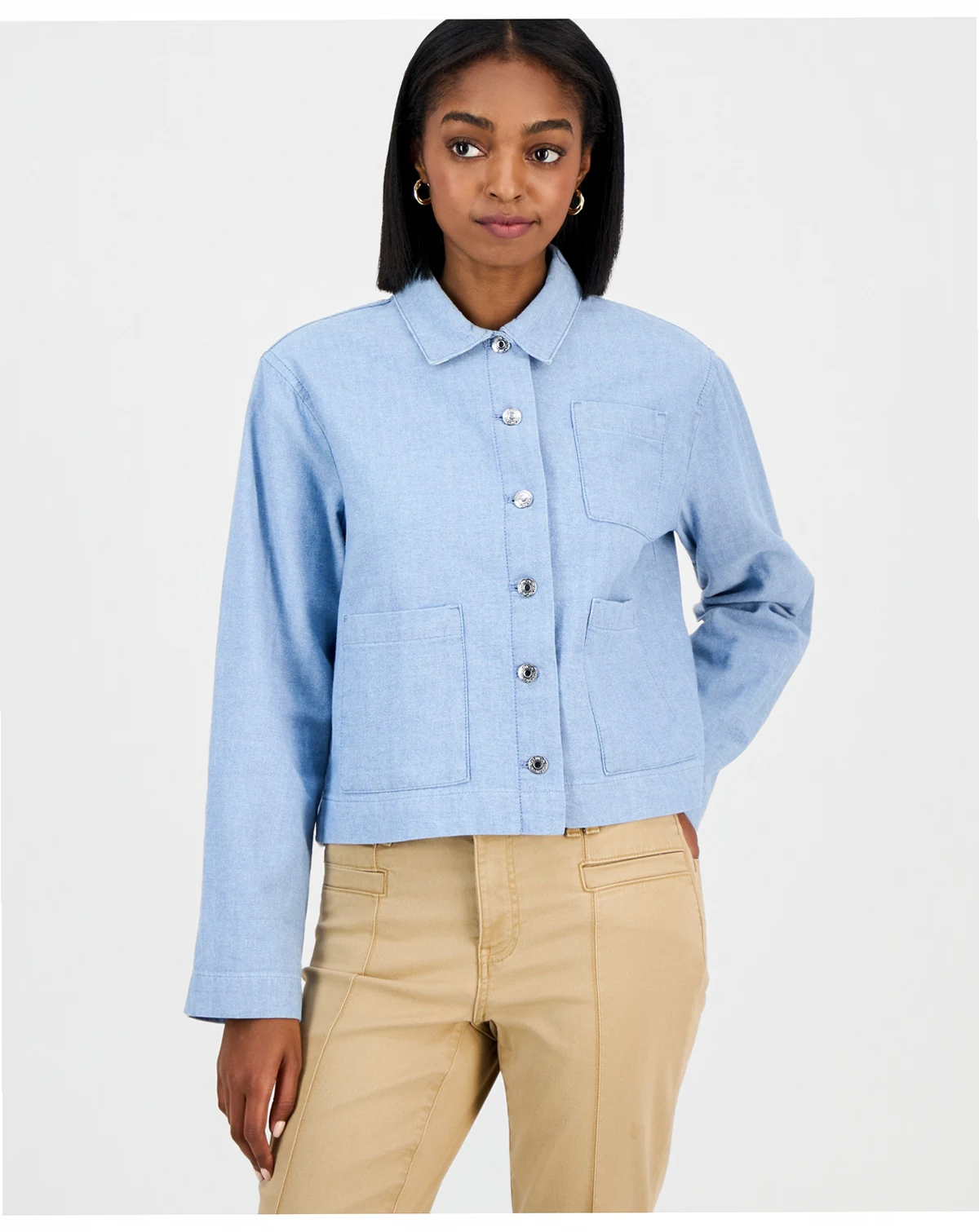 Nautica Women's Cotton Denim Barn Jacket