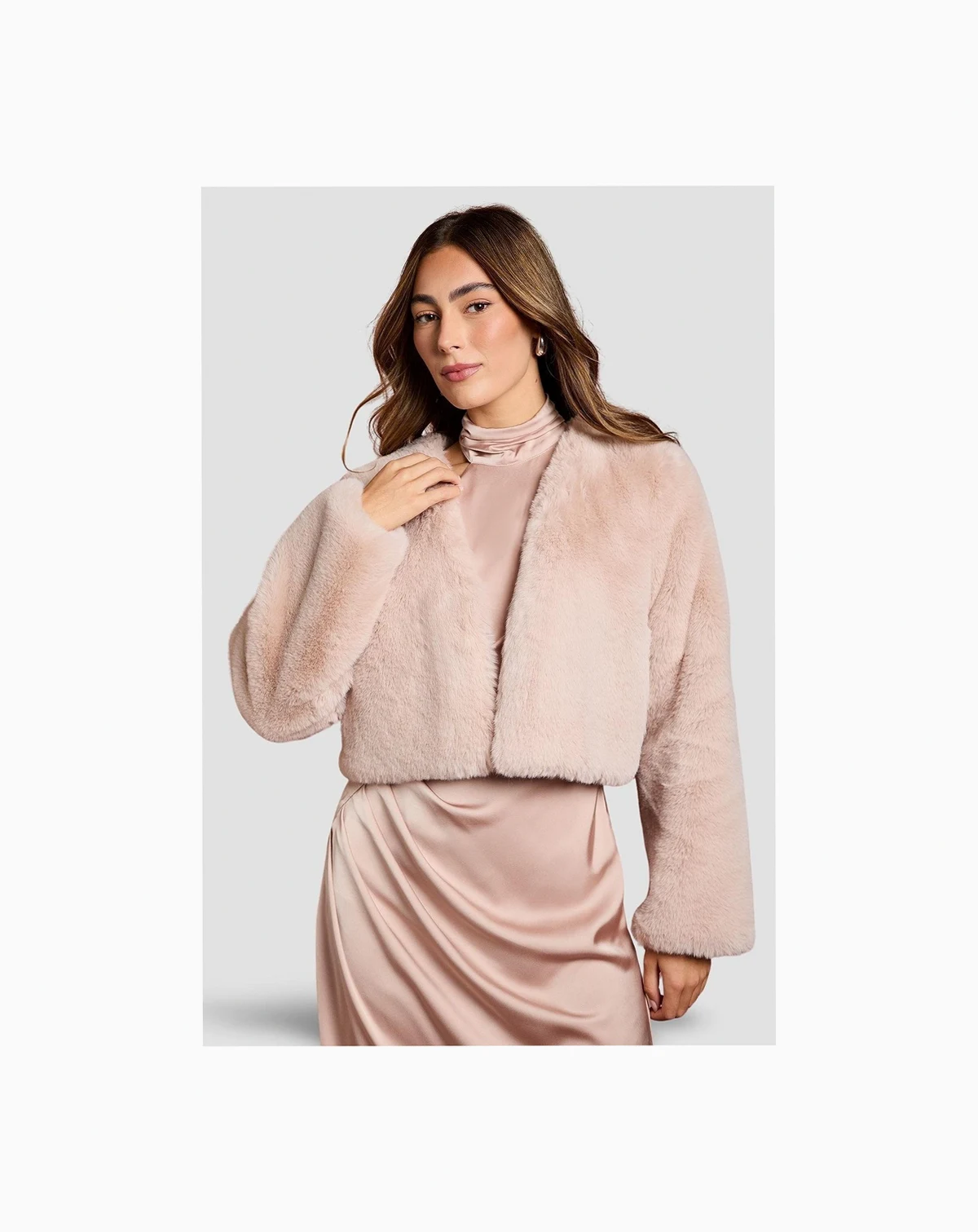 Women's Edge To Edge Faux Fur Coat