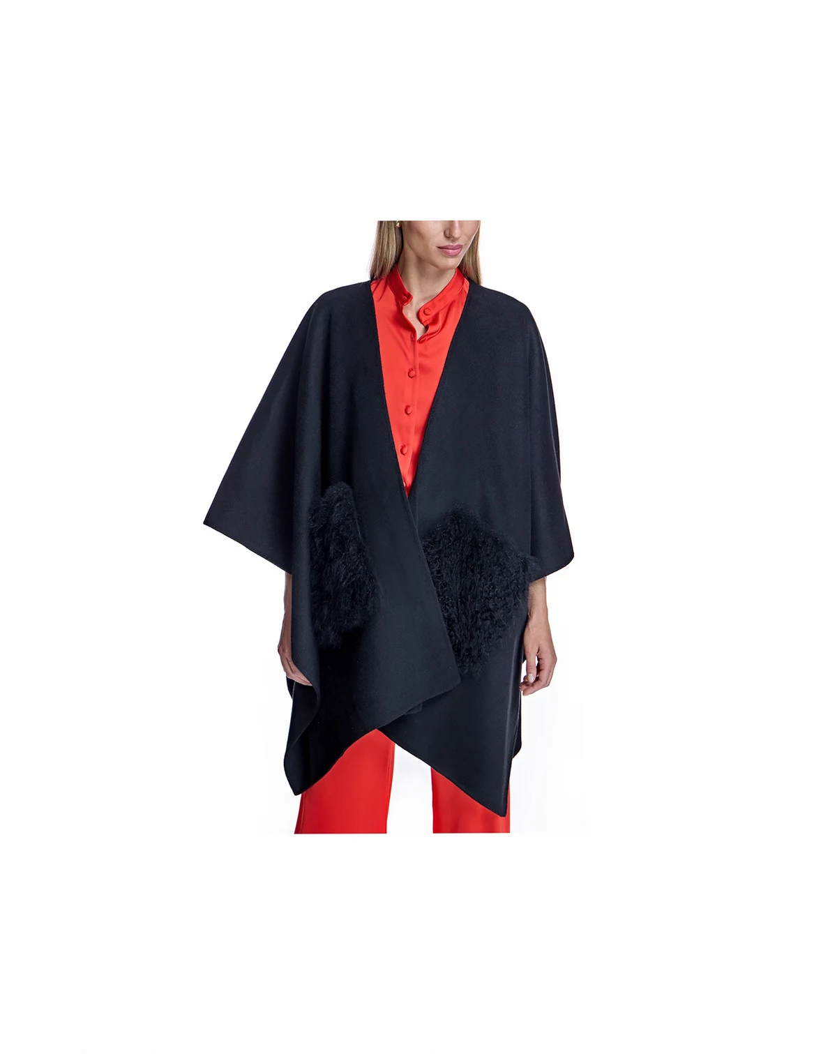 Women's Wool Blend Cape