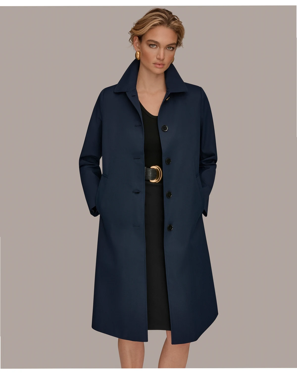 Women's Balmacaan Shirt Collar Coat