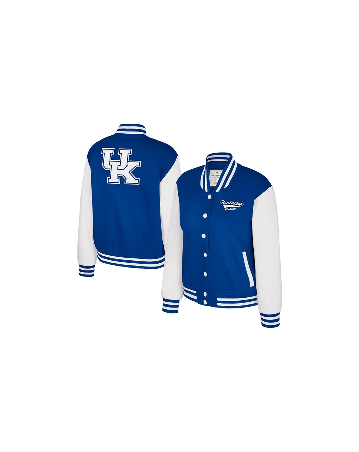 Women's Royal Kentucky Wildcats French Baguette Full Snap Fleece Jacket